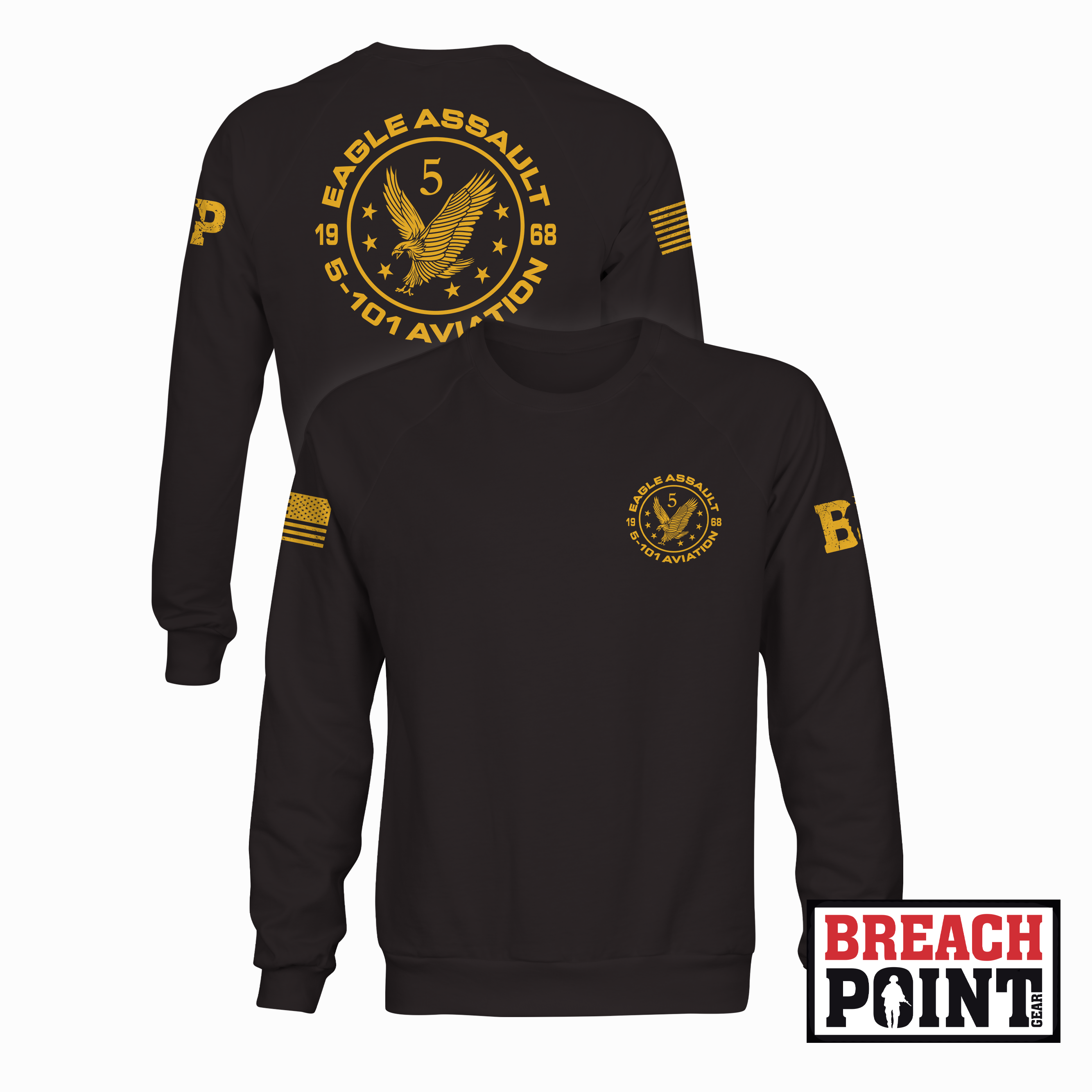 "EAGLE ASSAULT" 5-101st Combat Aviation Brigade - Sweatshirt (B89-BP-1)