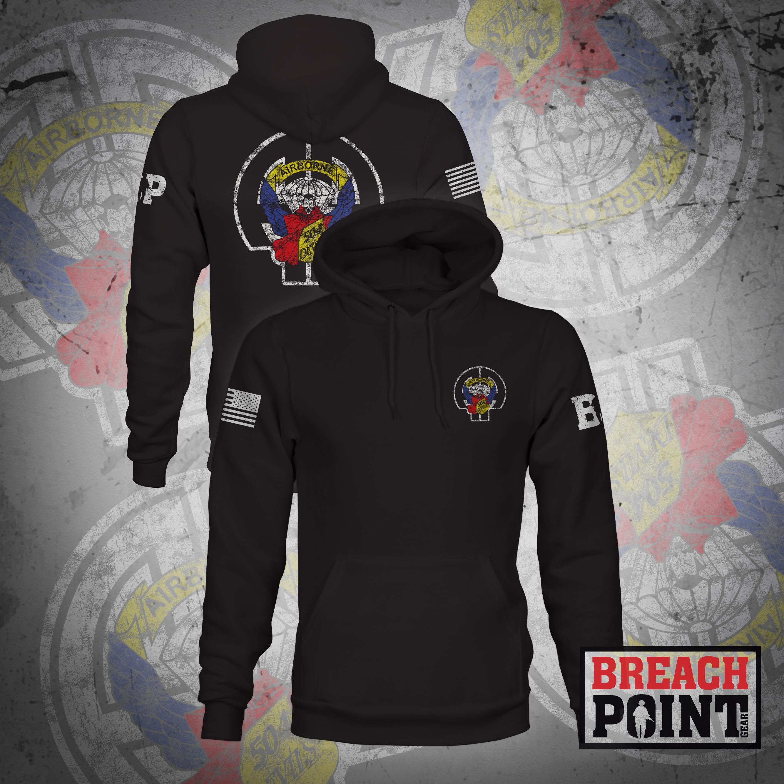 "DEVILS" HQs, 1BCT, 82nd Airborne Division - Hoodie (A23_BP-1)