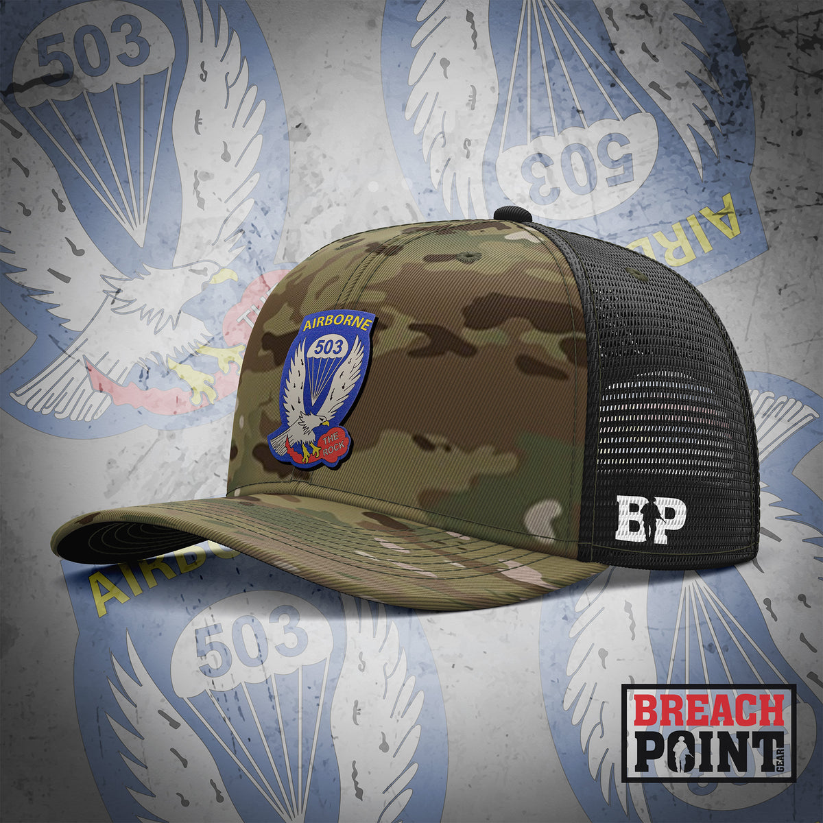 "THE ROCK" 503rd Parachute Infantry Regiment - Cap
