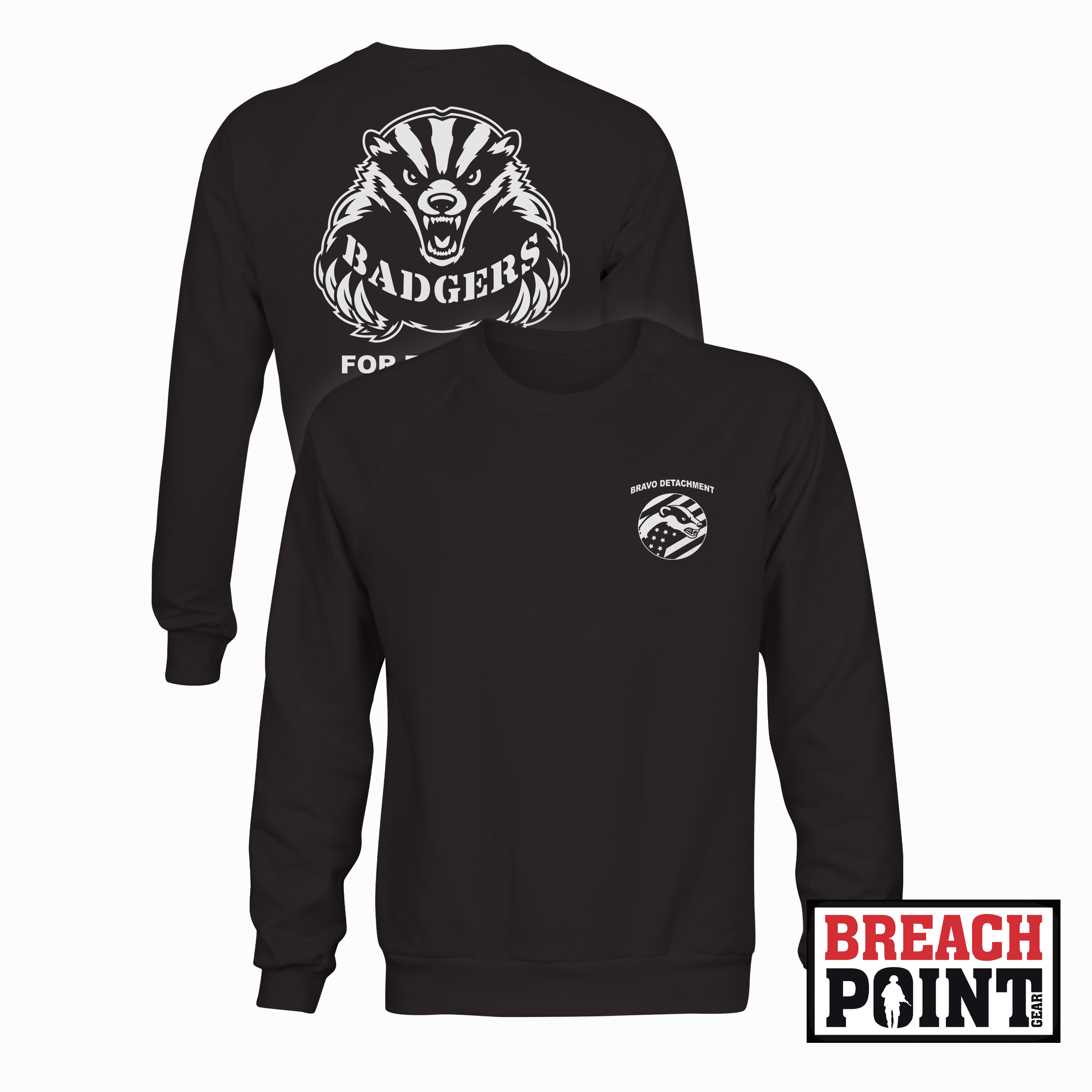 "BADGERS" B/302nd Intelligence and Electronic Warfare Battalion - Sweatshirt (B152-6)