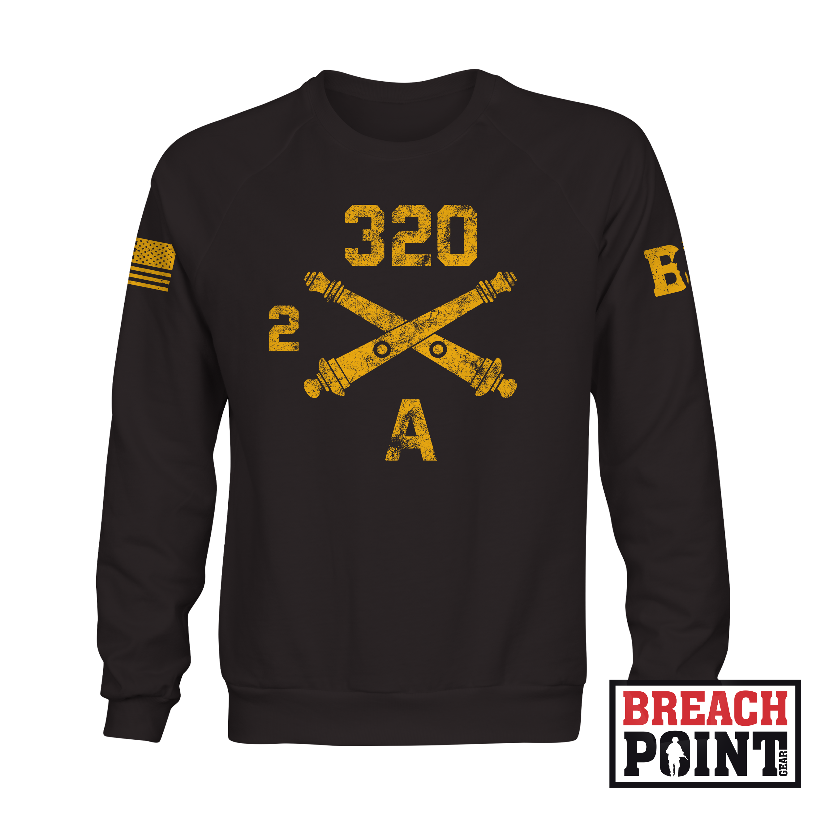 "BALLS OF THE EAGLE" 2-320th Field Artillery Regiment - Sweatshirt (A34_BP-2)