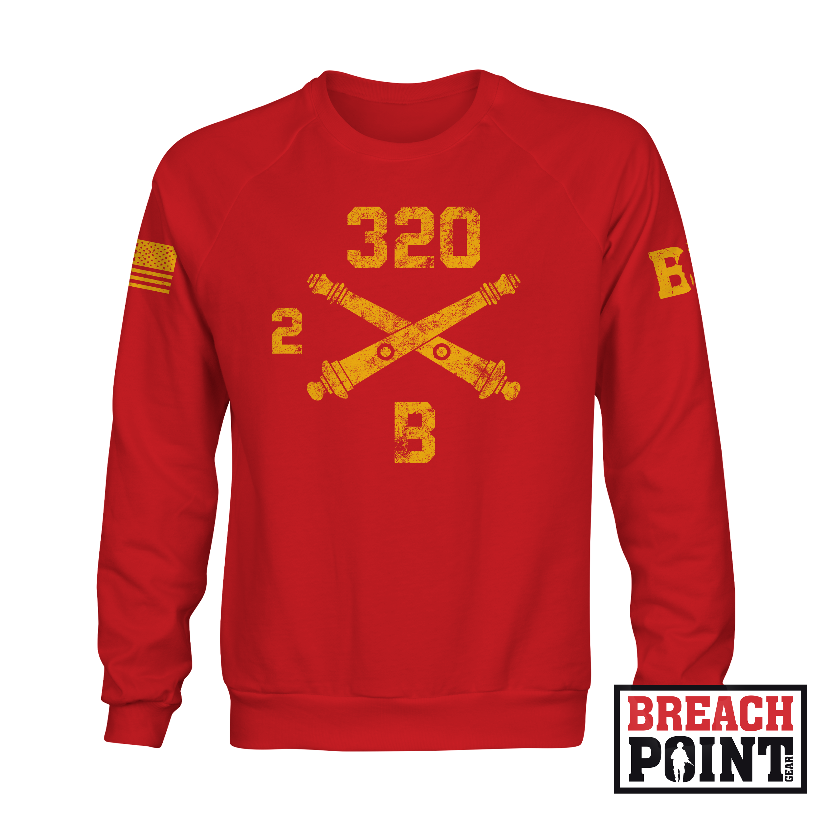 "BALLS OF THE EAGLE" 2-320th Field Artillery Regiment - Sweatshirt (A34_BP-3)