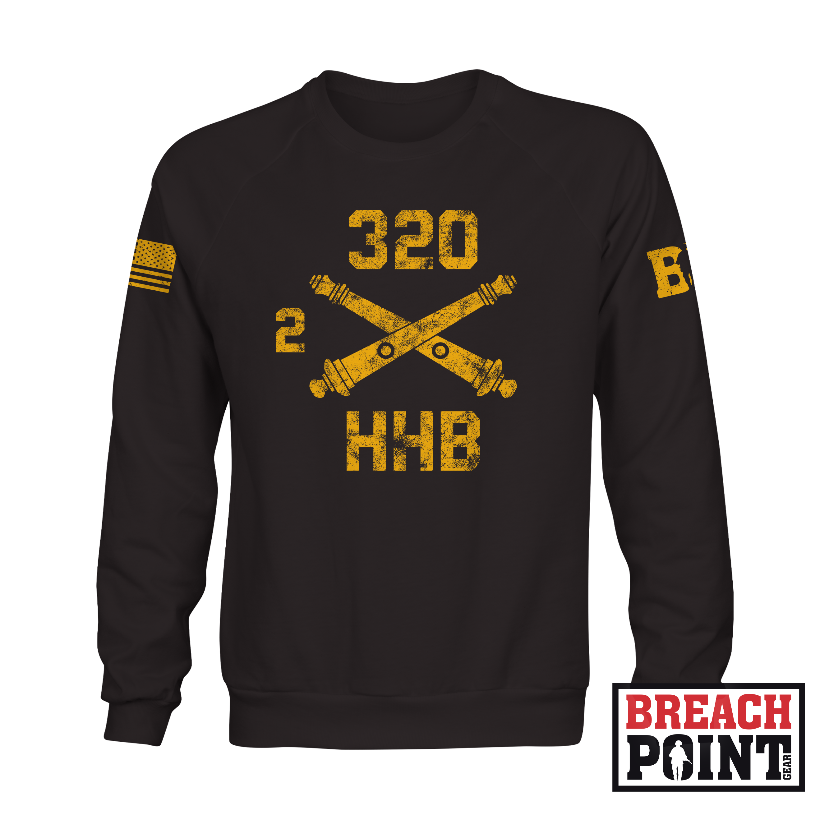 "BALLS OF THE EAGLE" 2-320th Field Artillery Regiment - Sweatshirt (A34_BP-6)