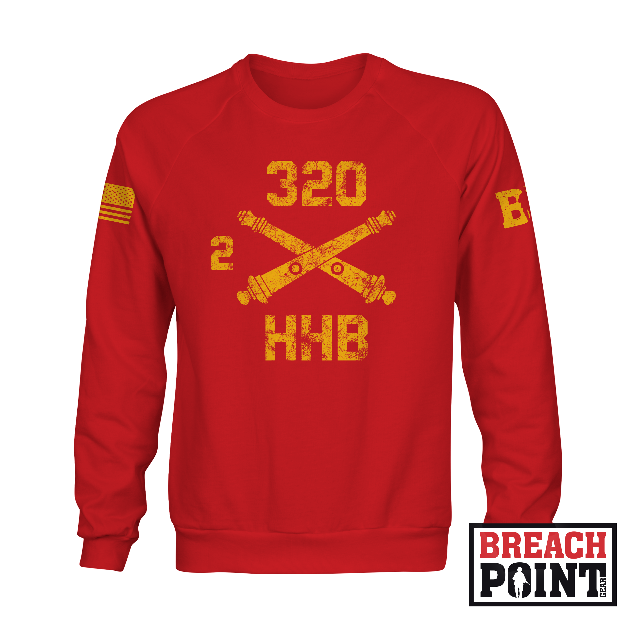 "BALLS OF THE EAGLE" 2-320th Field Artillery Regiment - Sweatshirt (A34_BP-6)