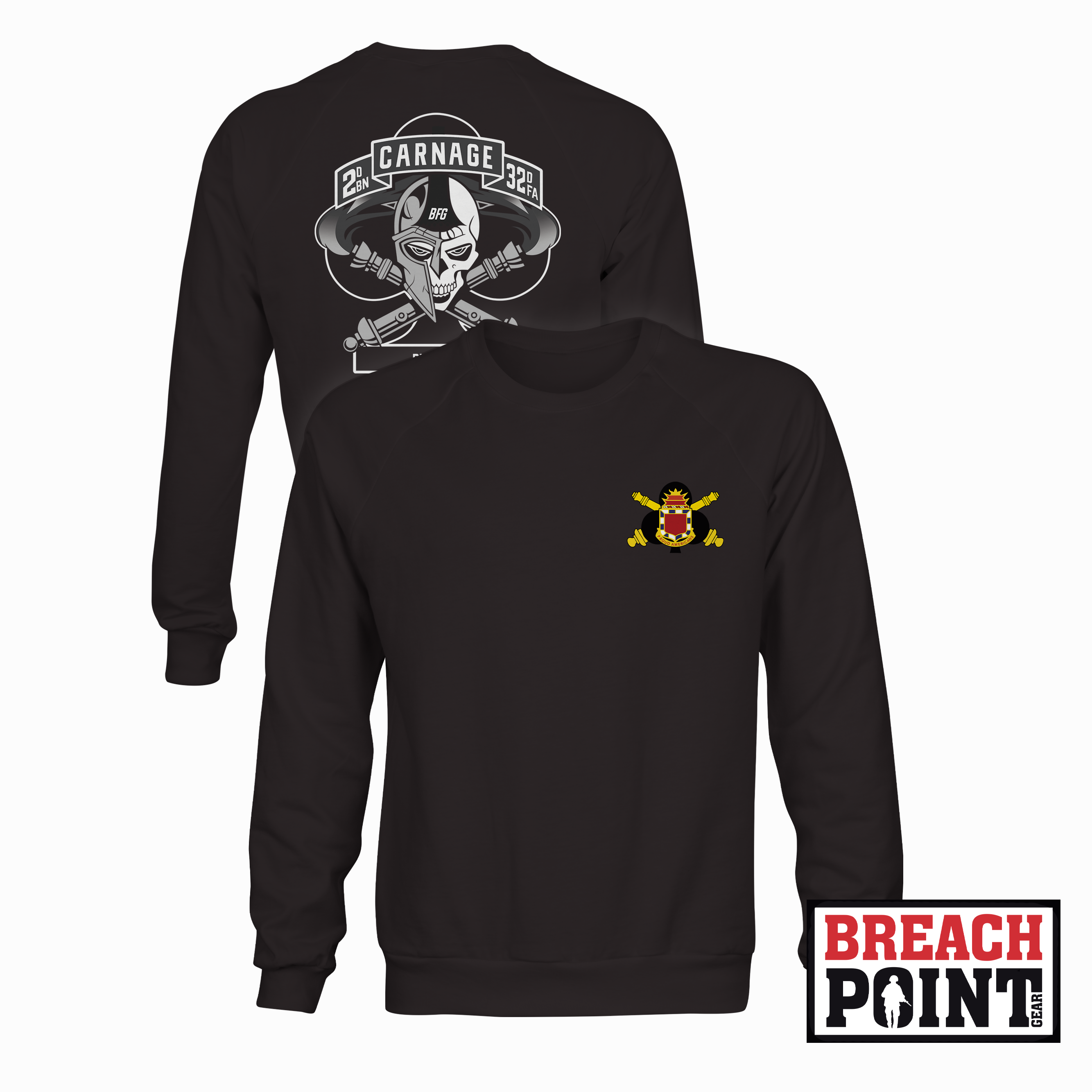 "CARNAGE" C/2-32 Field Artillery Regiment - Sweatshirt (B94-2)