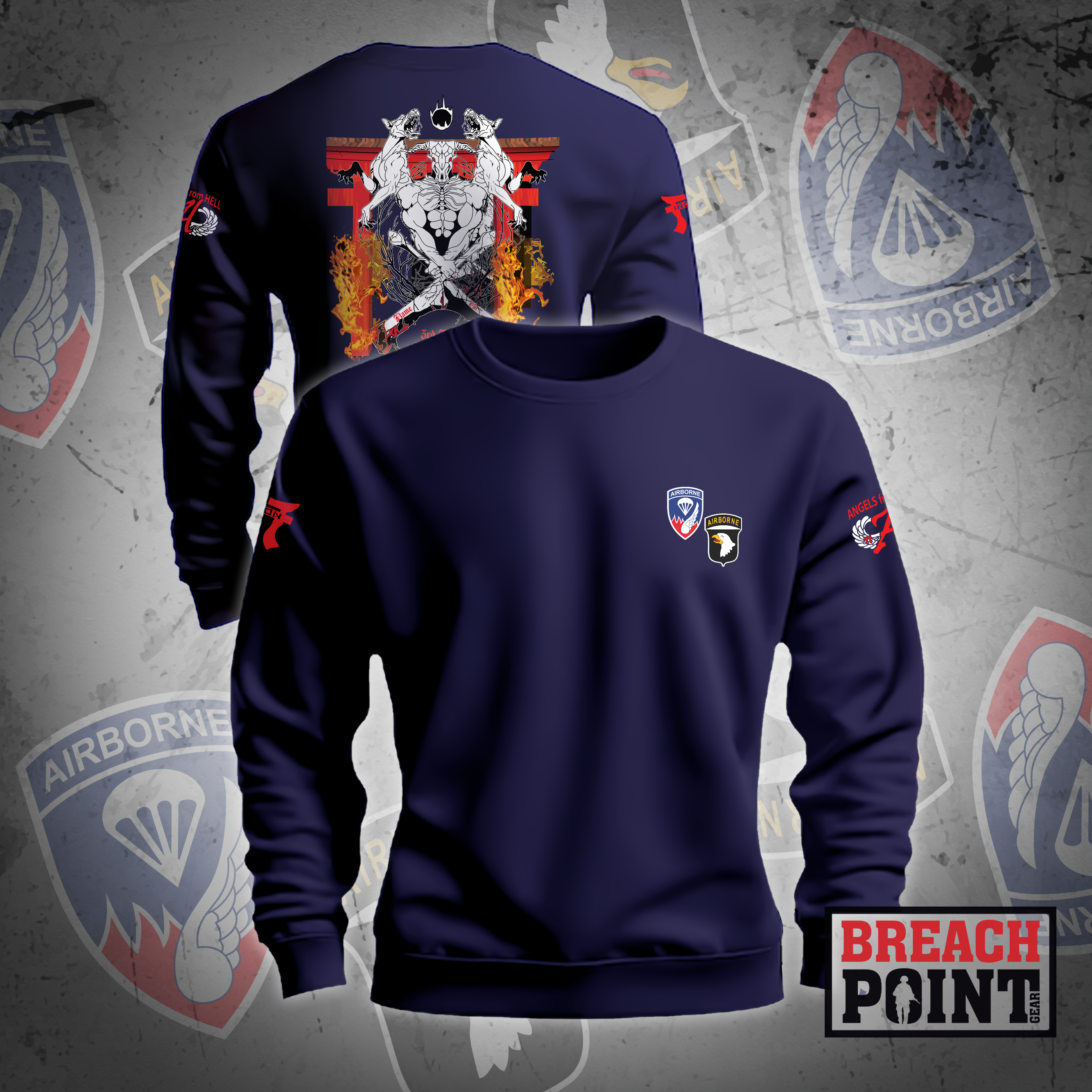 "DEMON" 3/A/3-187th Infantry Regiment - Sweatshirt