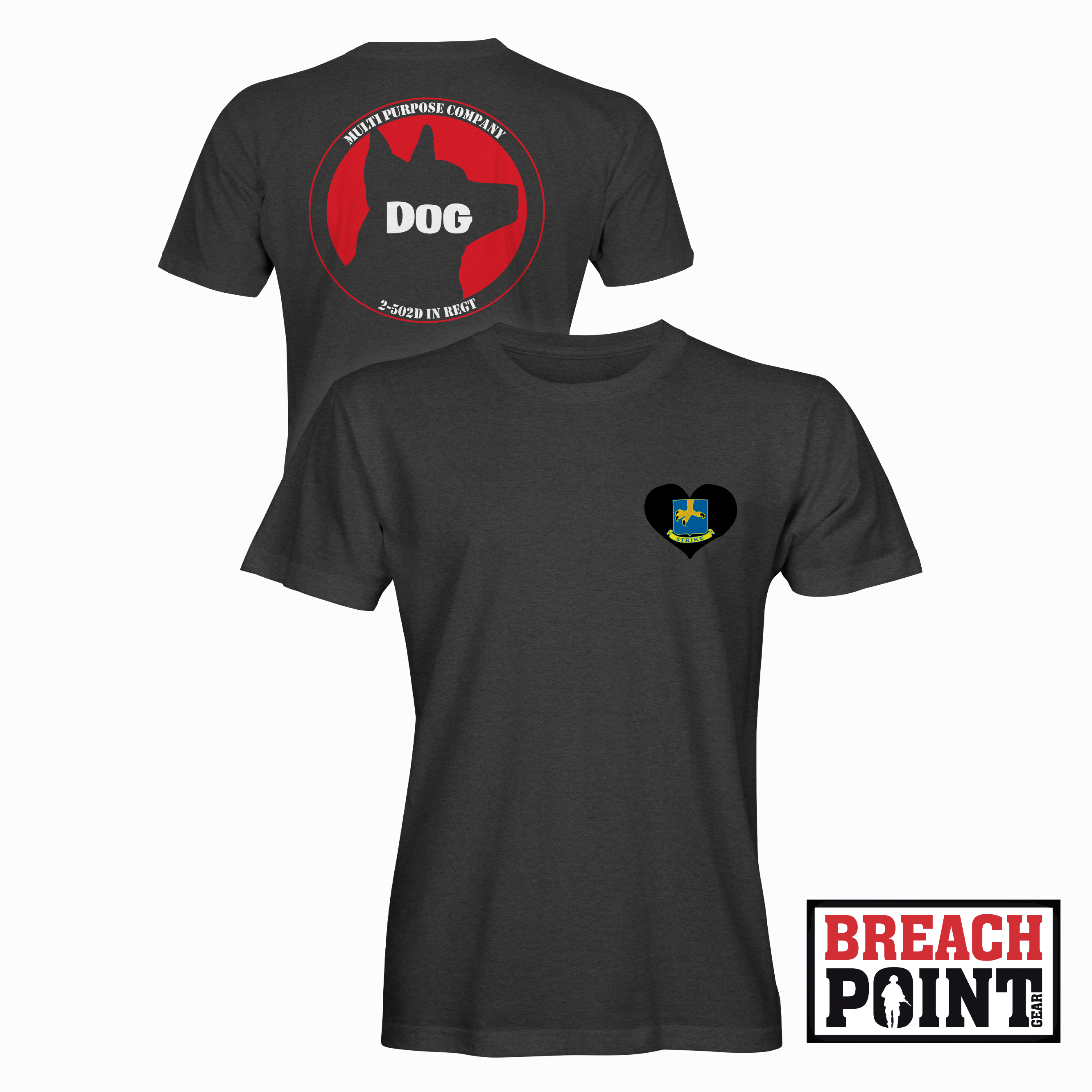 "DOG" MPC/2-502nd Infantry Regiment - T-Shirt (B96-3)