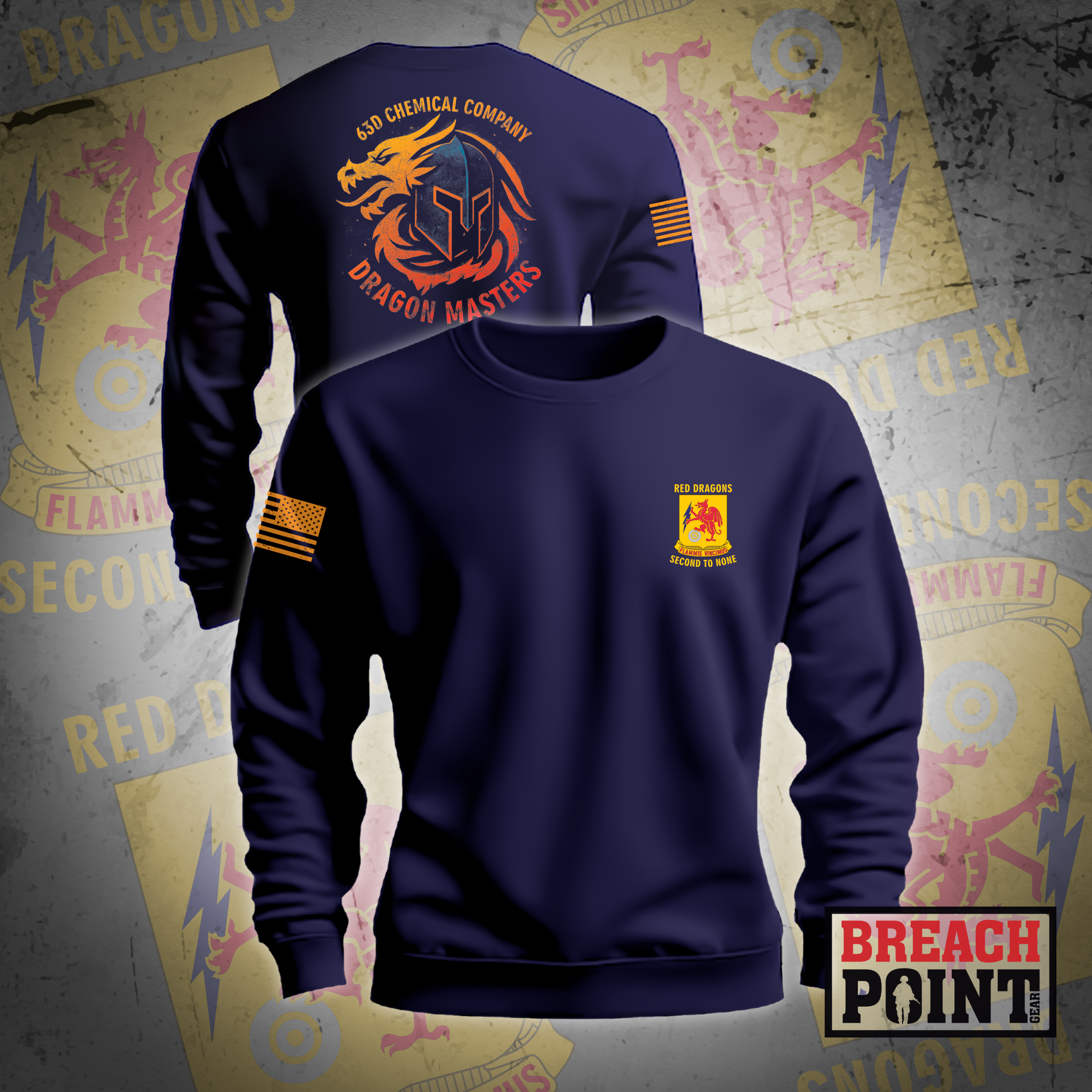 "DRAGON MASTERS" 63D Chemical Company - Sweatshirt (1)
