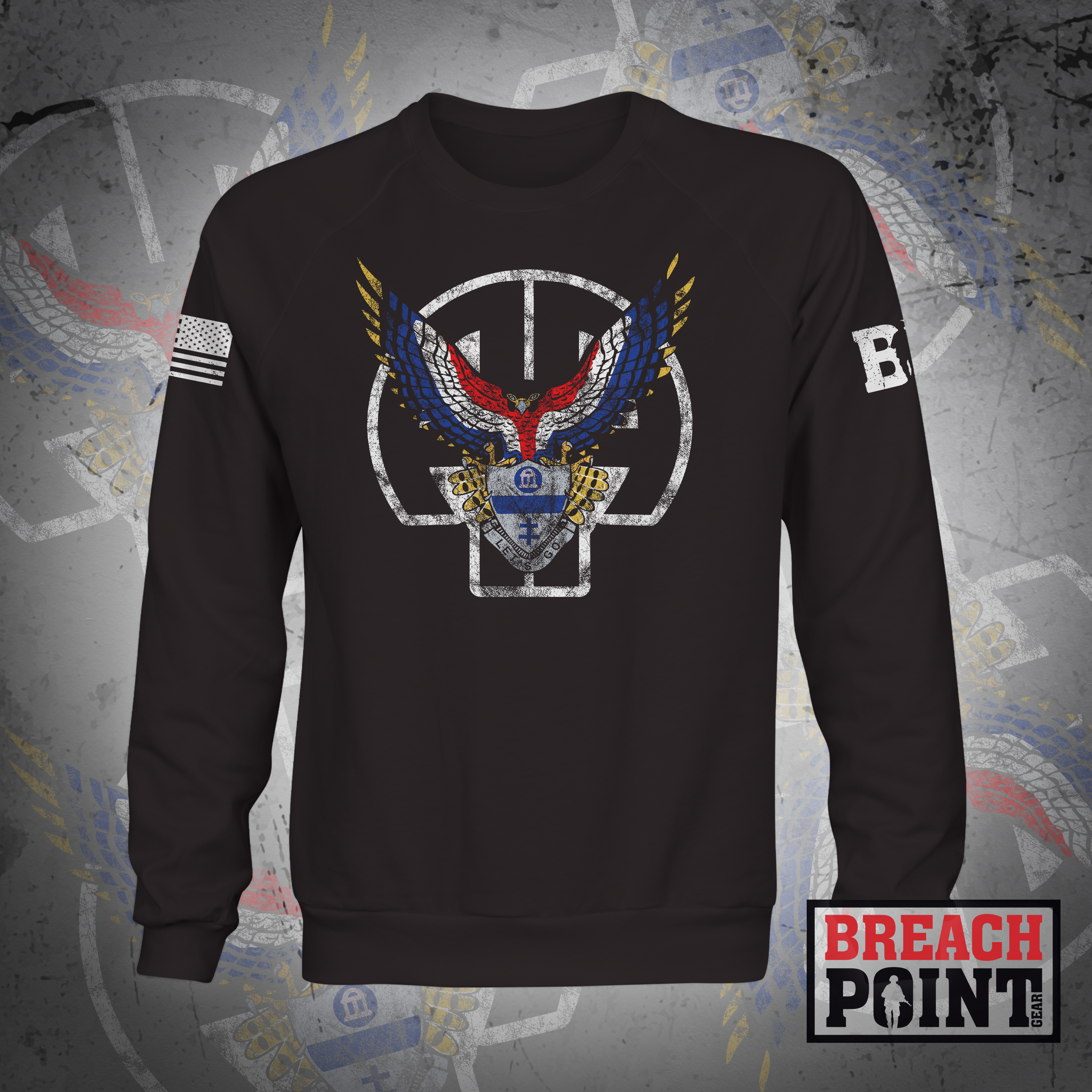 "FALCONS" HQs, 2BCT, 82nd Airborne Division - Sweatshirt (A24_BP-1)