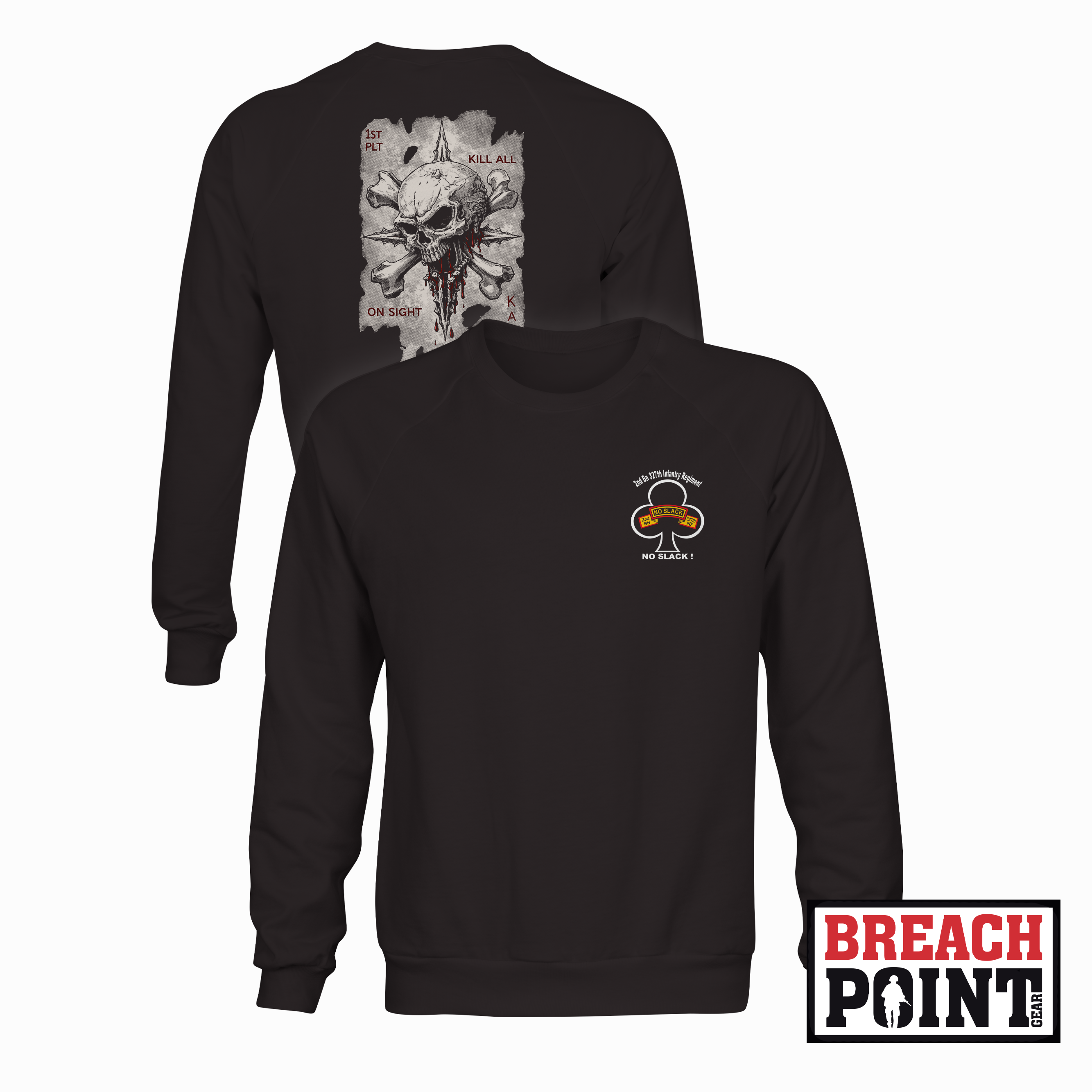 "KAOS" 1/A/2-327th Infantry Regiment - Sweatshirt (B101)