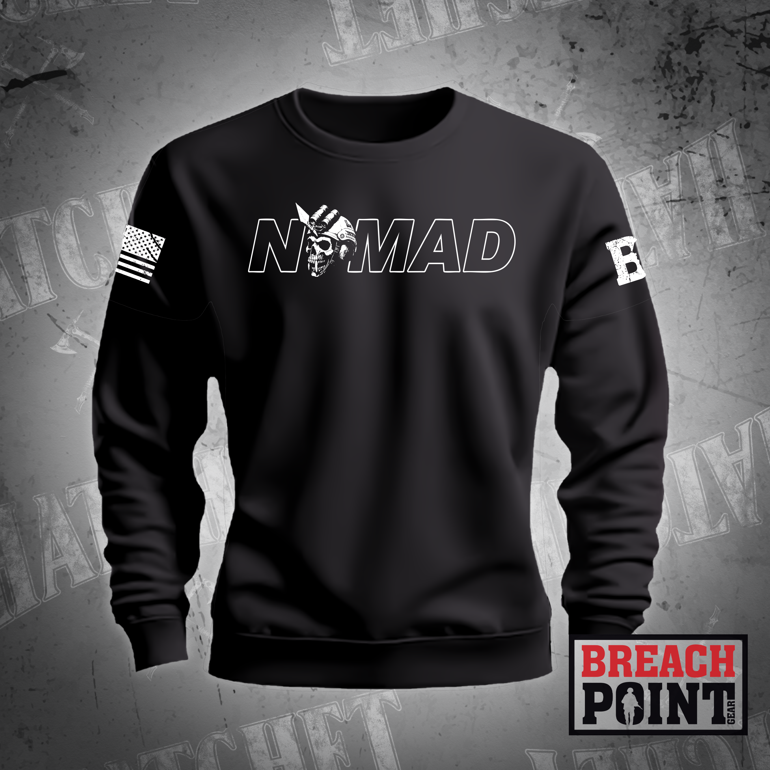 "NOMAD" A/2/2-327th Infantry Regiment - Sweatshirt (2)