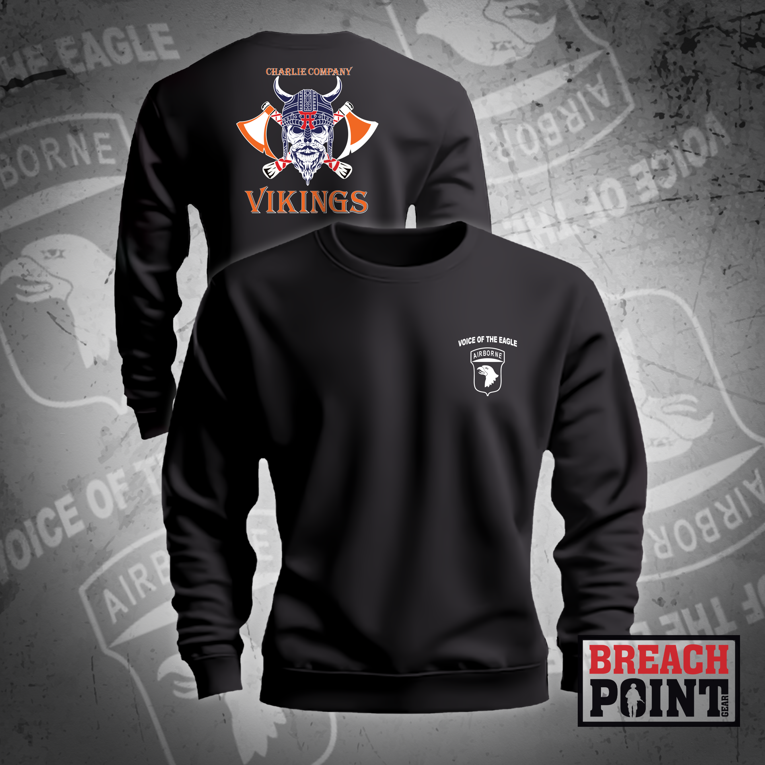 "VIKINGS" C/101st Airborne Division Signal Brigade - Sweatshirt