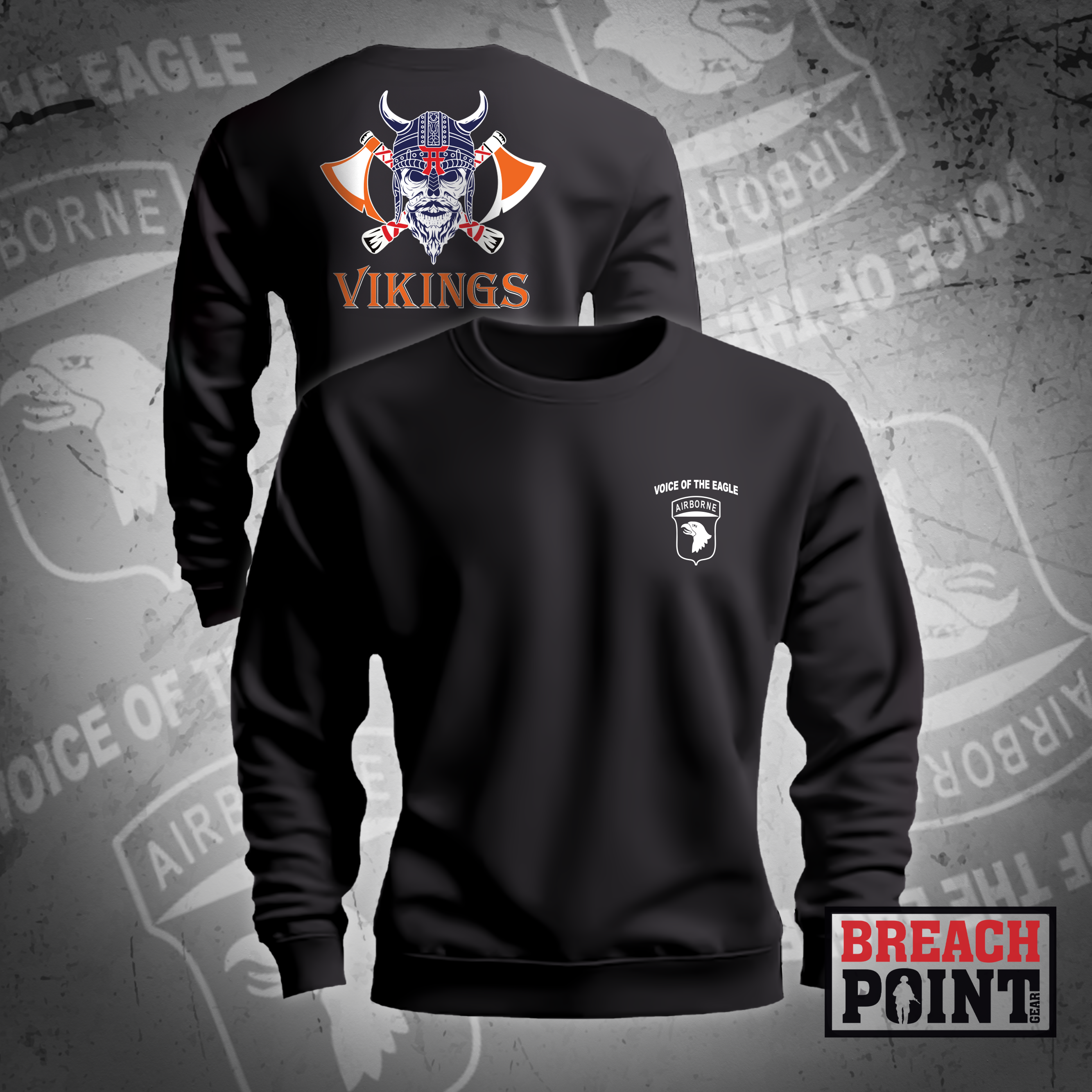 "VIKINGS" C/101st Airborne Division Signal Brigade - Sweatshirt