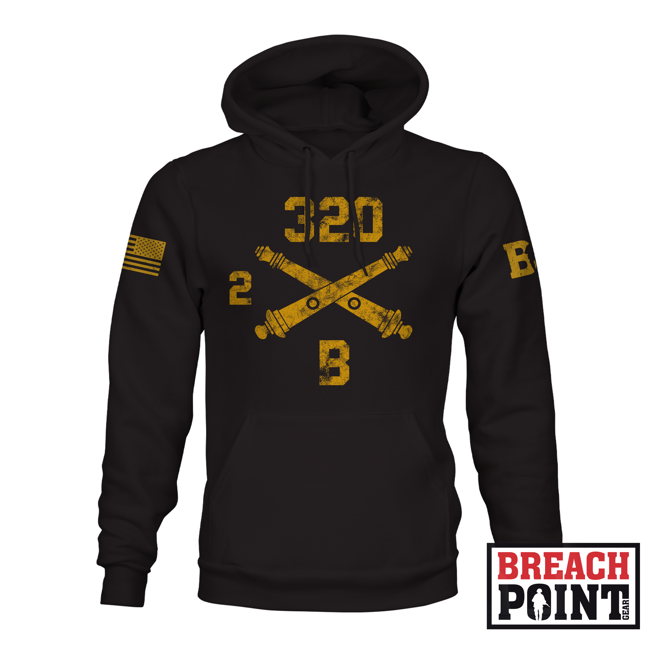 "BALLS OF THE EAGLE" 2-320th Field Artillery Regiment - Hoodie (A34_BP-3)