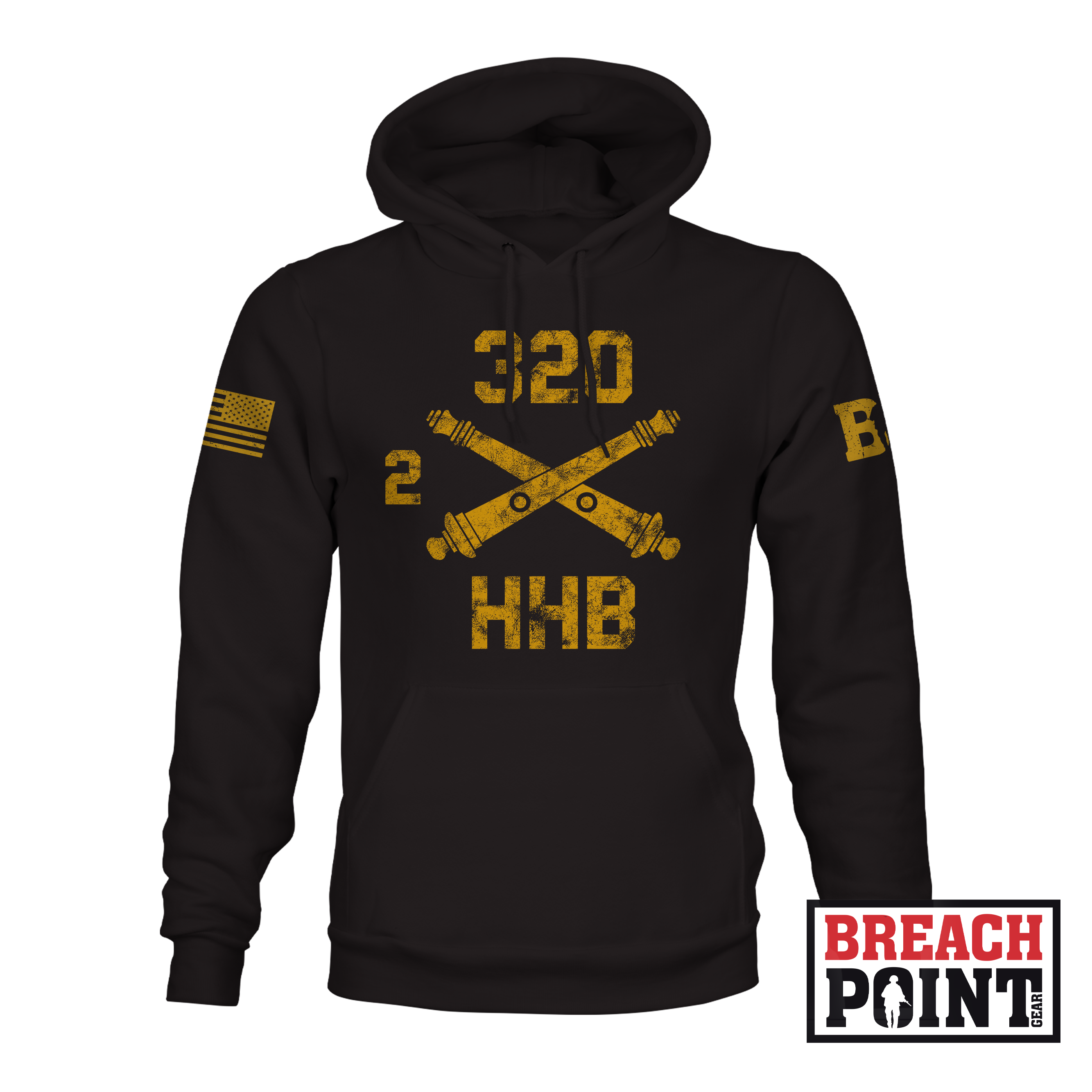 "BALLS OF THE EAGLE" 2-320th Field Artillery Regiment - Hoodie (A34_BP-6)