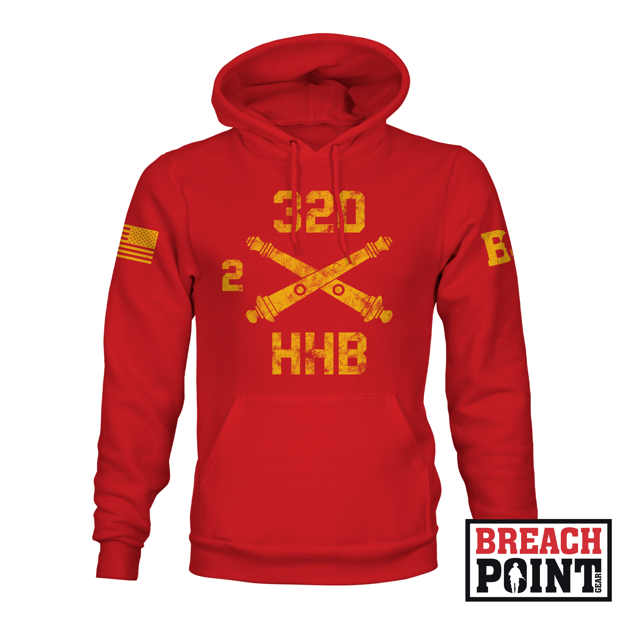 "BALLS OF THE EAGLE" 2-320th Field Artillery Regiment - Hoodie (A34_BP-6)