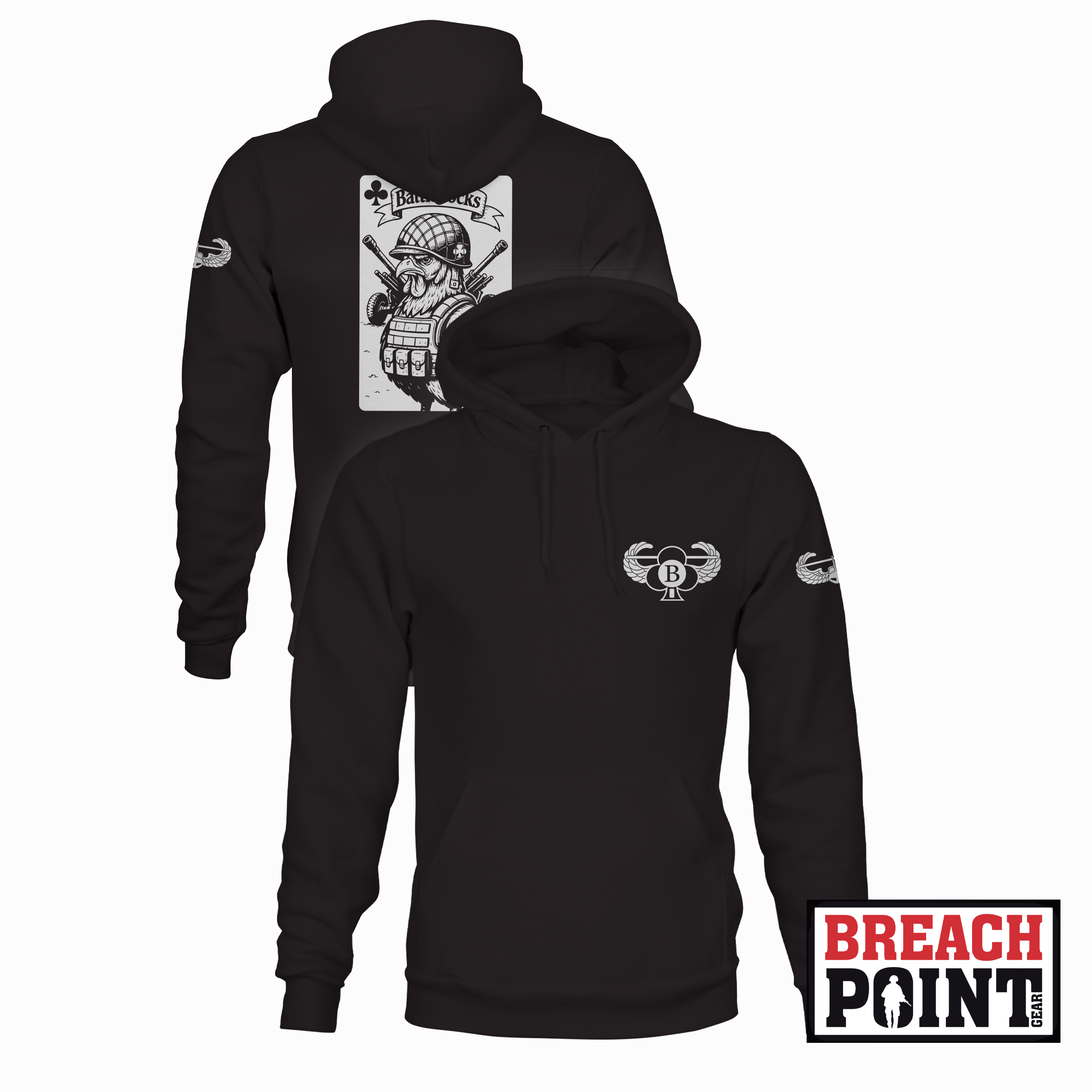 "BATTLECOCKS" 2/B/2-32 Field Artillery Regiment - Hoodie (B105-2)