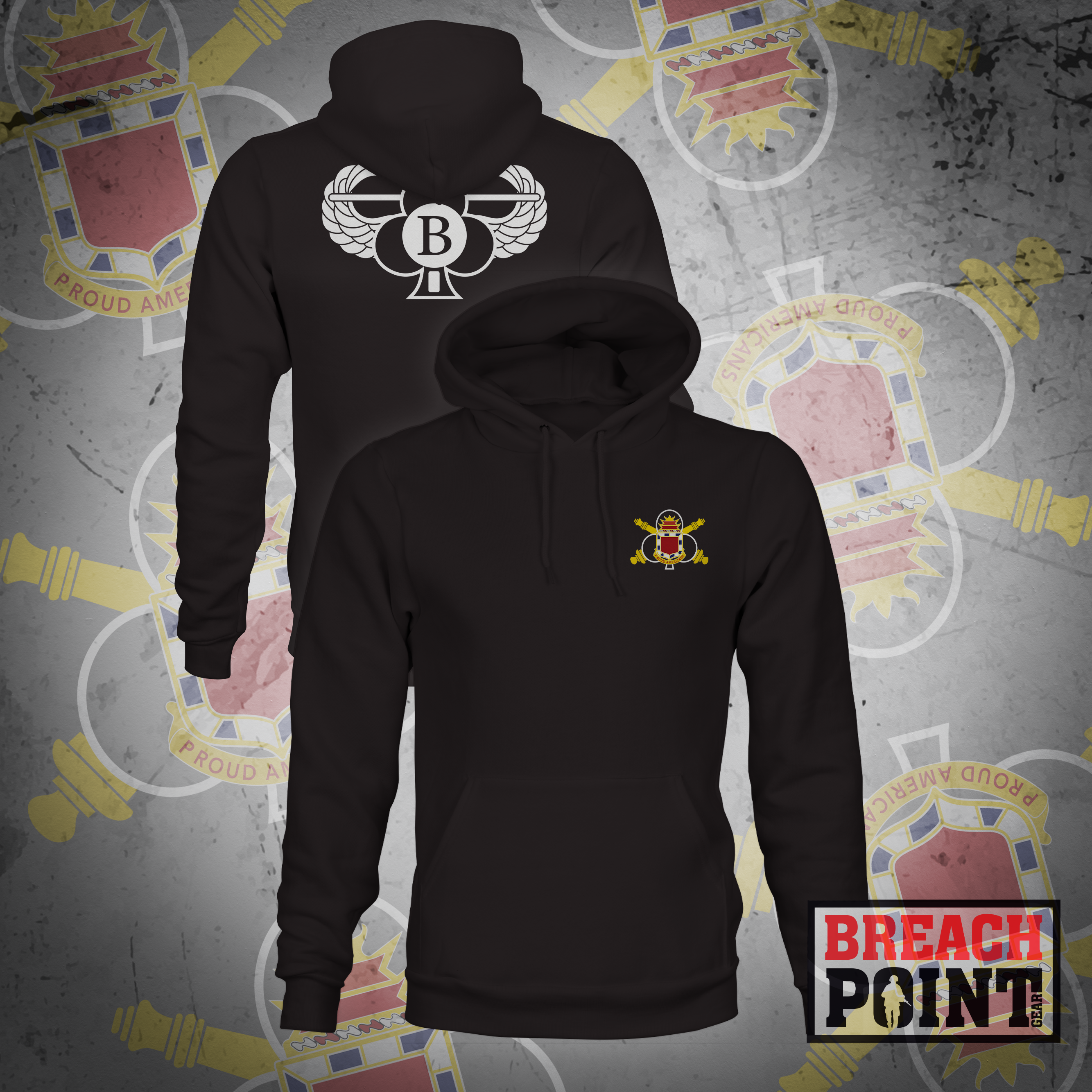 "BOLDSTEEL" 2-32 Field Artillery Regiment - Hoodie (B81)