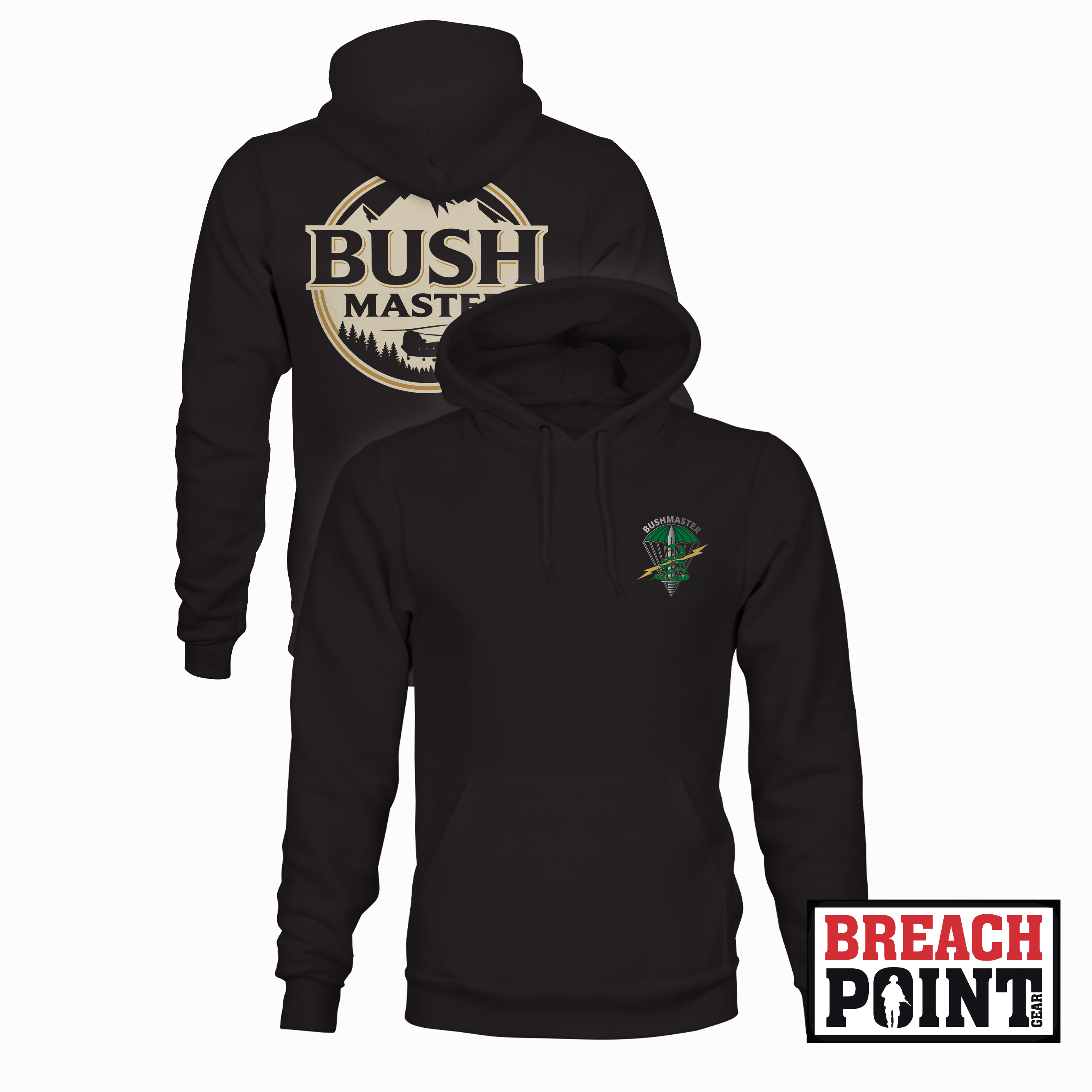 "BUSHMASTER" B/1-327th Infantry Regiment - Hoodie (B111)