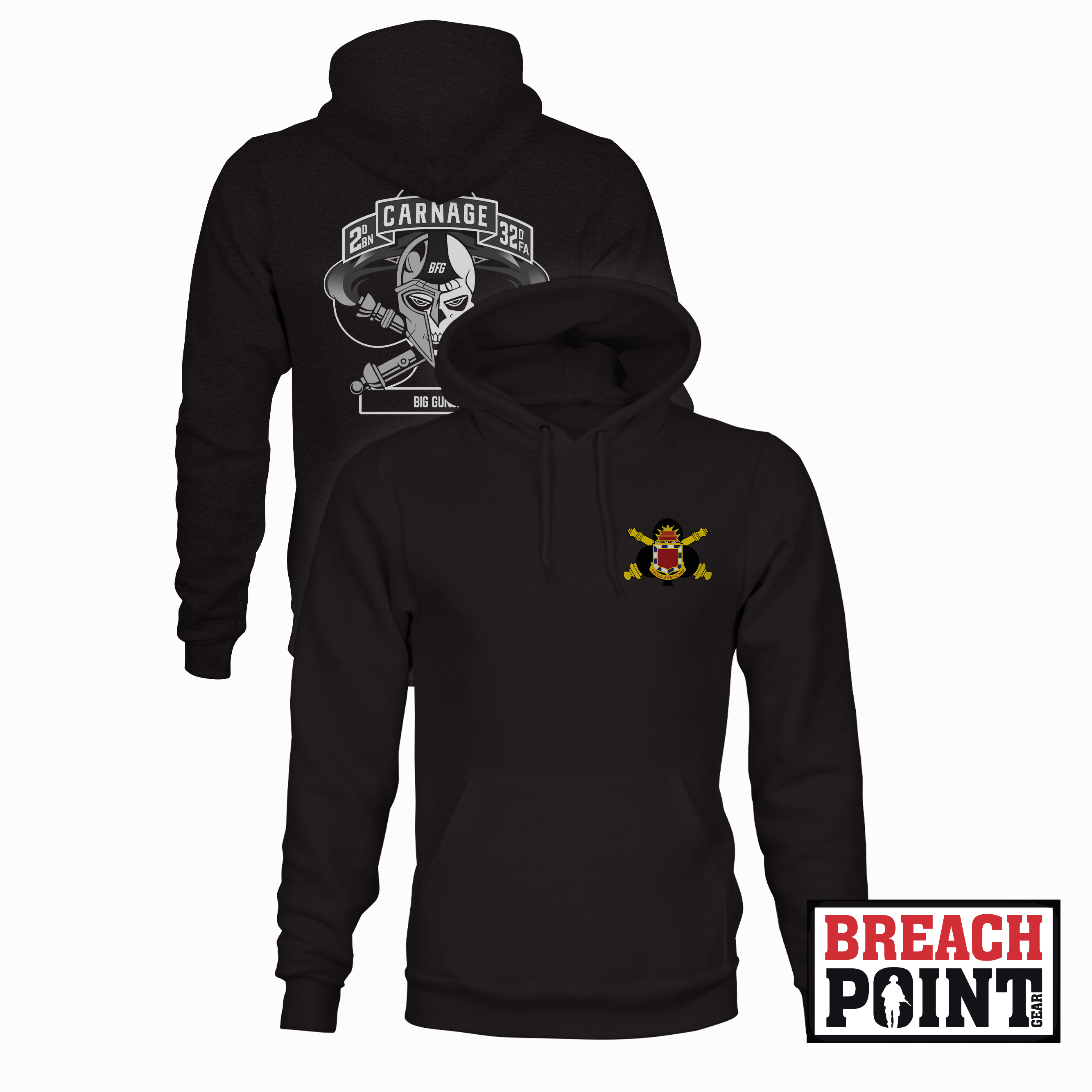 "CARNAGE" C/2-32 Field Artillery Regiment - Hoodie (B94-2)