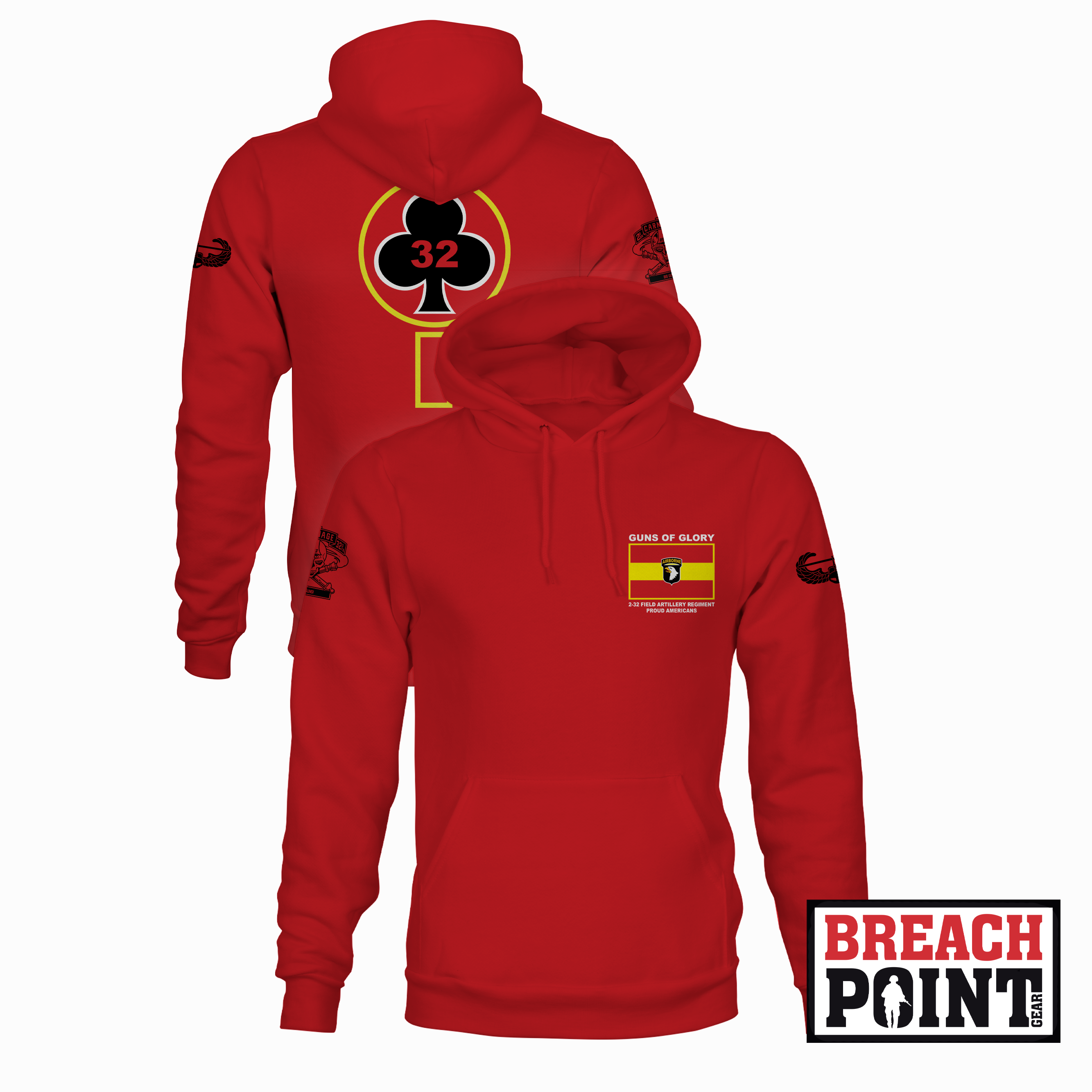 "CARNAGE" C/2-32nd Field Artillery Regiment - Hoodie (B94-3)