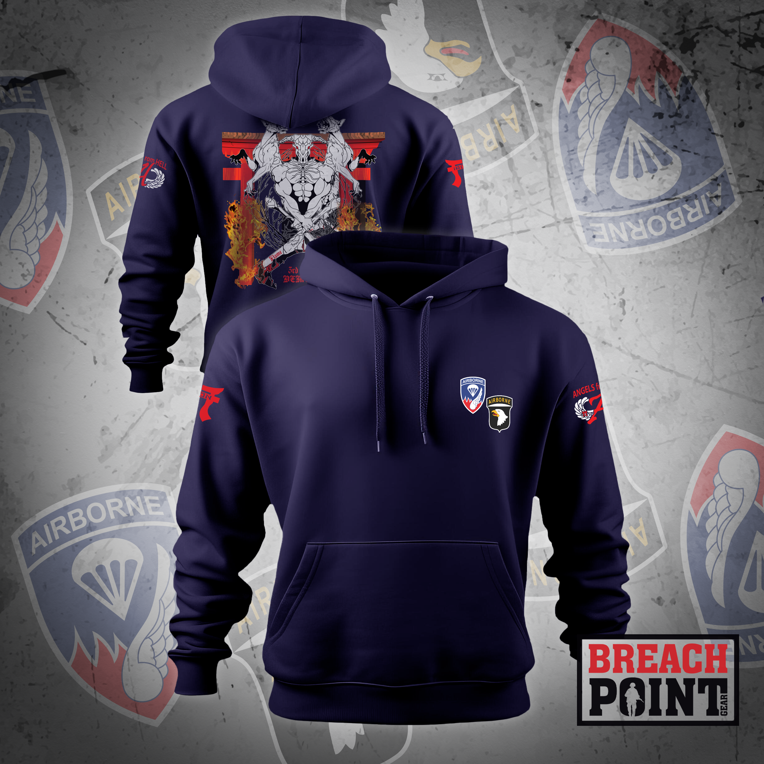 "DEMON" 3/A/3-187th Infantry Regiment - Hoodie