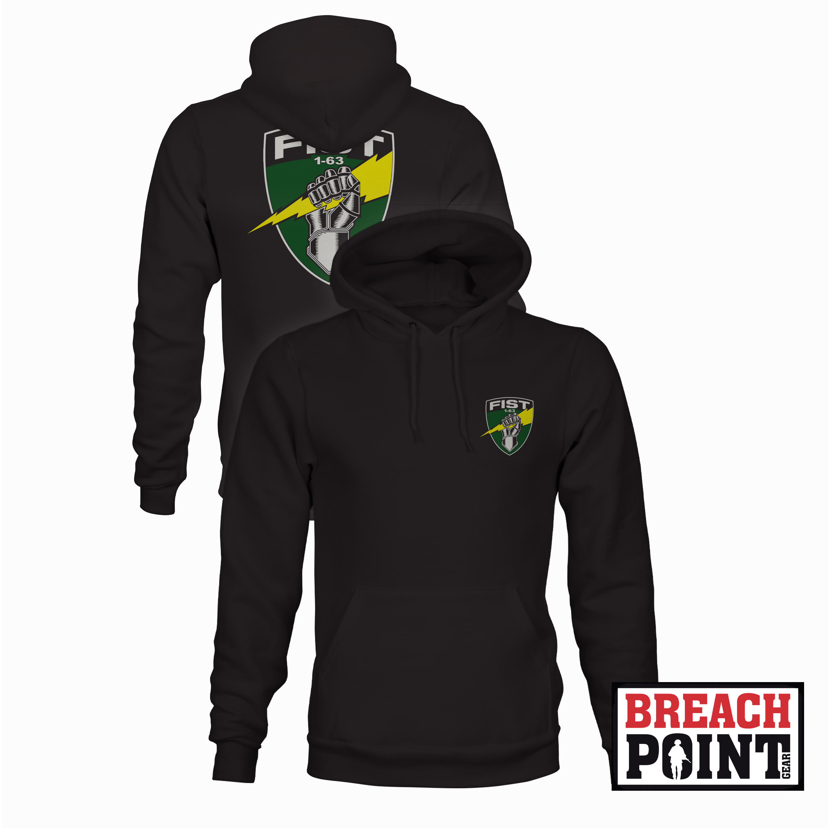 "DRAGON FIST" 1-63rd Armor Regiment - Hoodie (B119)