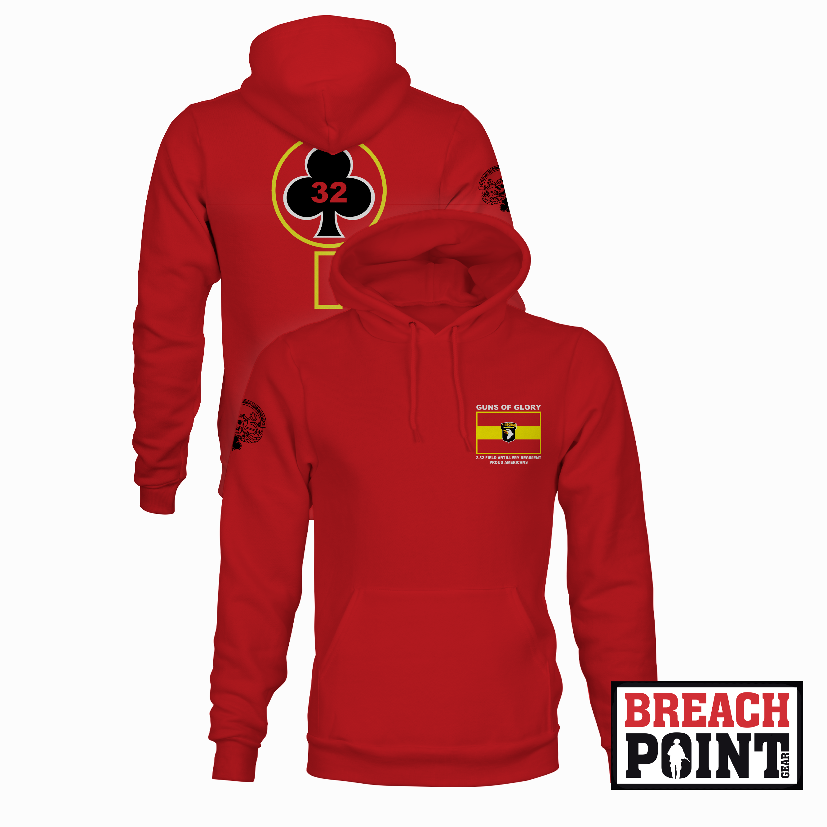 "FURY" FCO/2-32nd Field Artillery Regiment - Hoodie (B104)