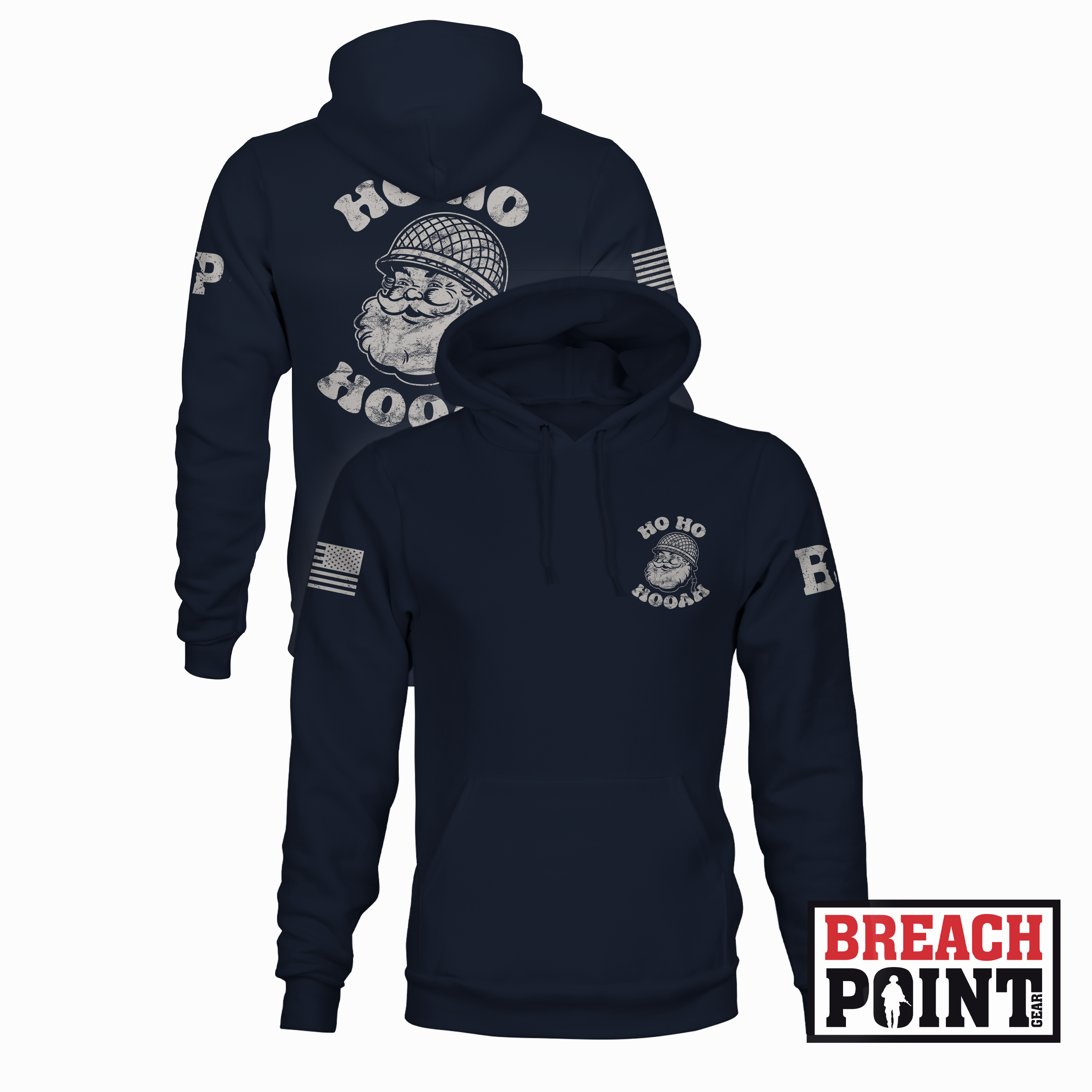 Ho Ho Hooah - Hoodie (Blue)