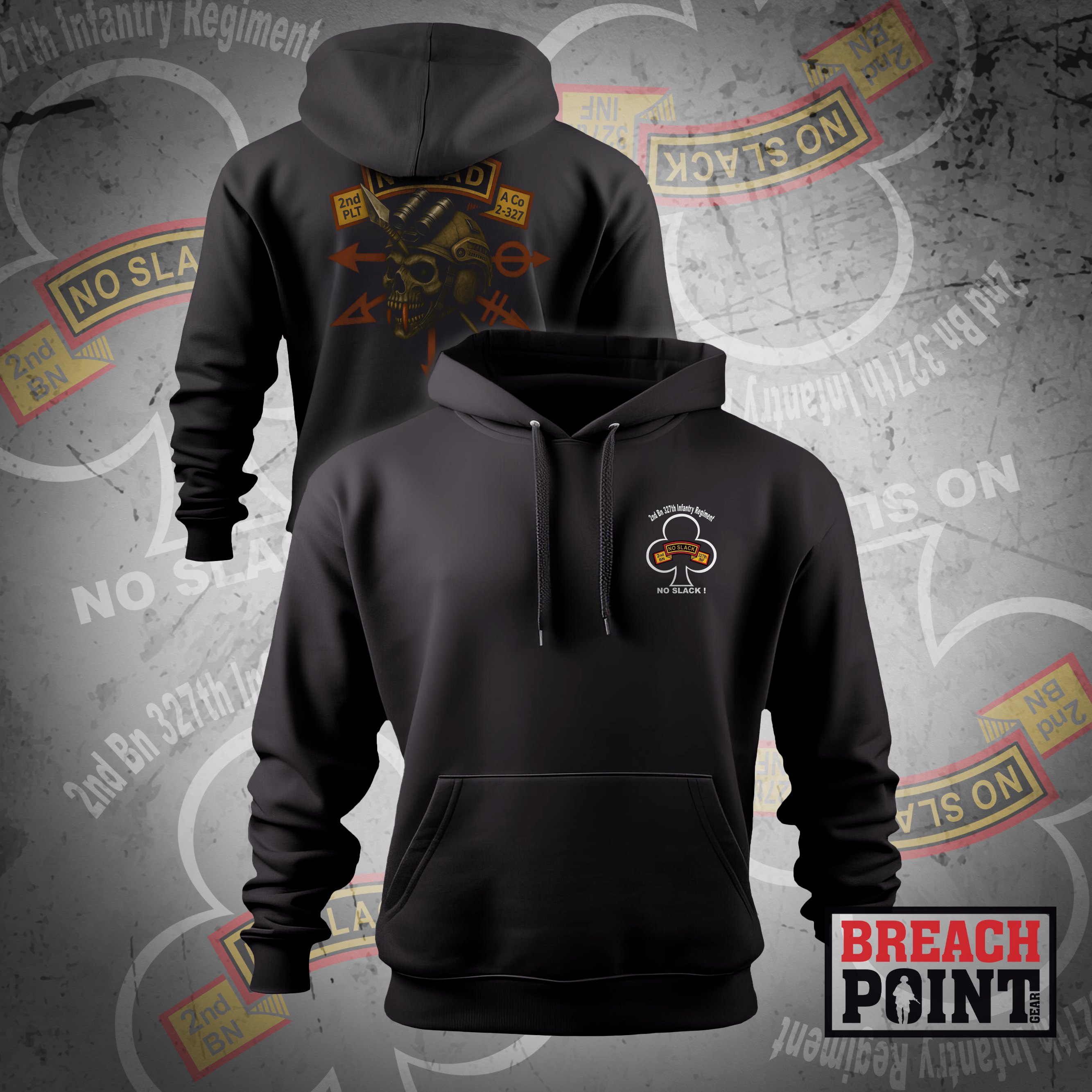 "NOMAD" A/2/2-327th Infantry Regiment - Hoodie (1)
