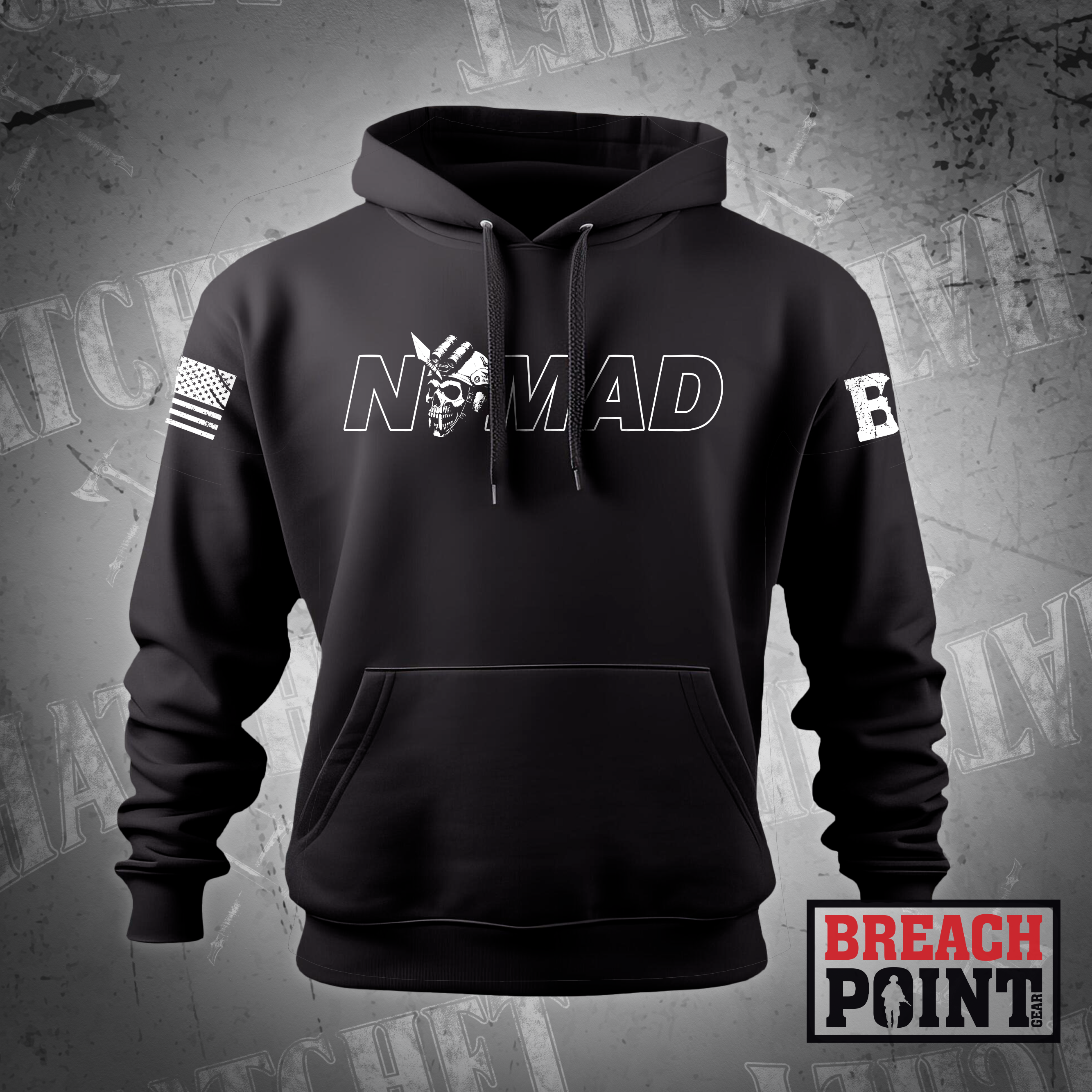 "NOMAD" A/2/2-327th Infantry Regiment - Hoodie (2)