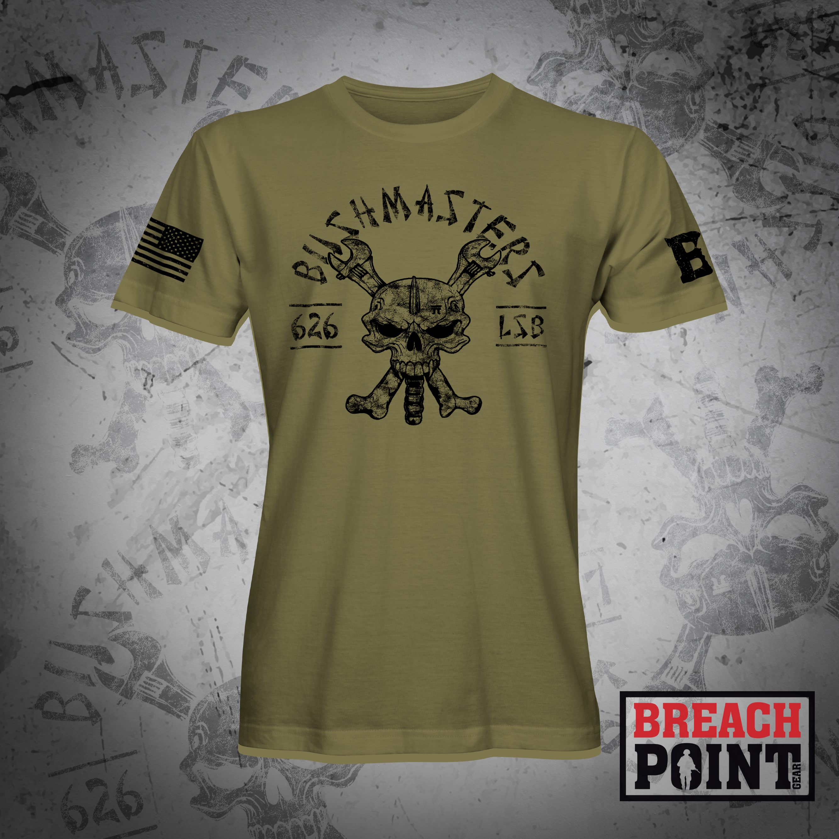 "BUSHMASTERS" B/626th Light Support Battalion - Military Tee (B83-BP)
