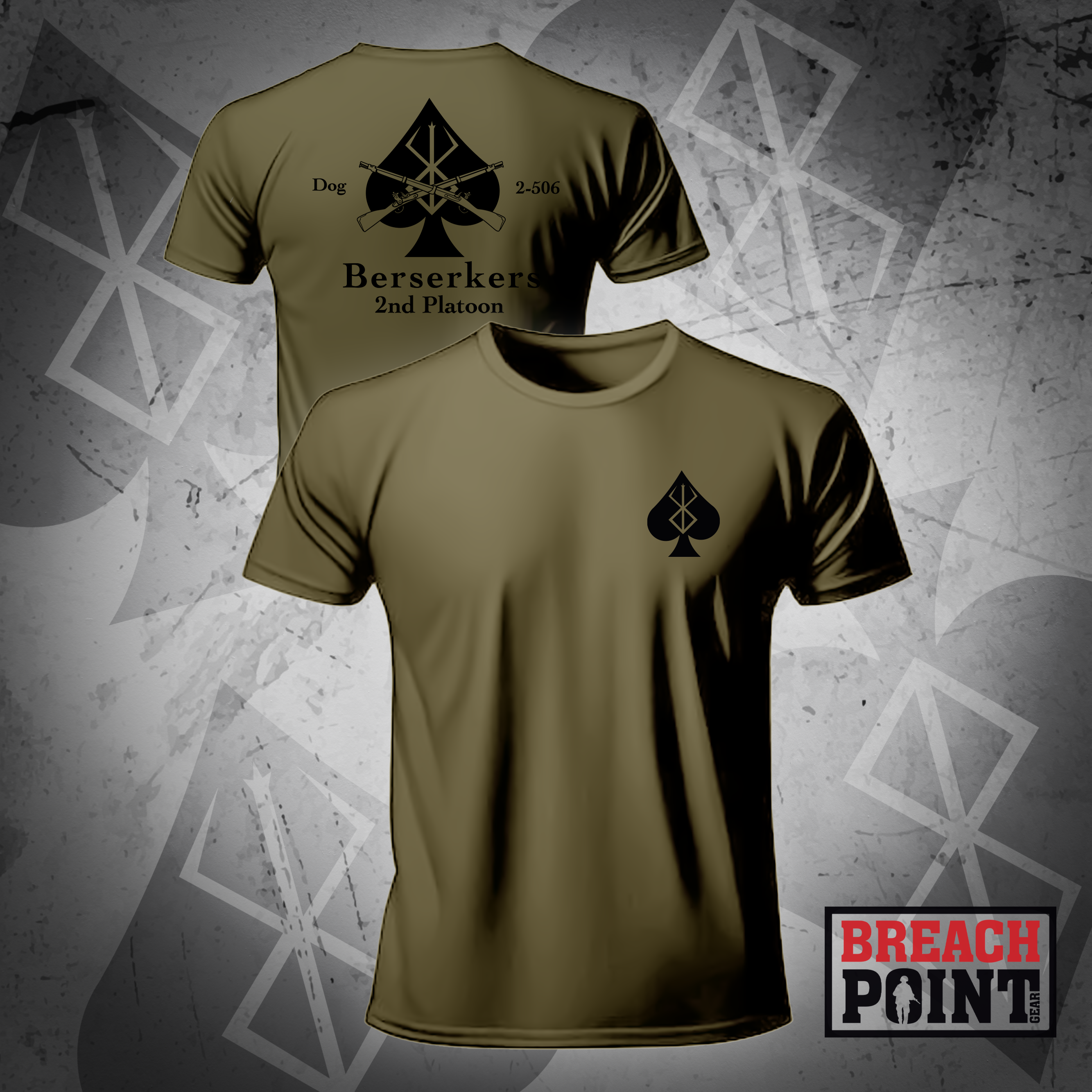 "BERSERKERS" D/2-506th Infantry Regiment - Military Tee