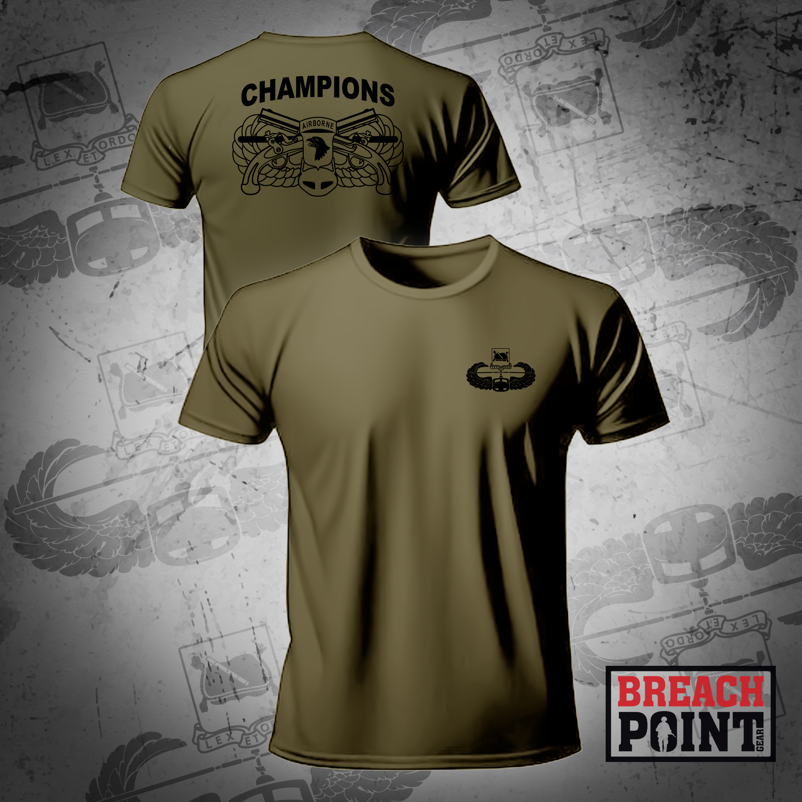 "CHAMPIONS" 561st Military Police Company - Military Tee