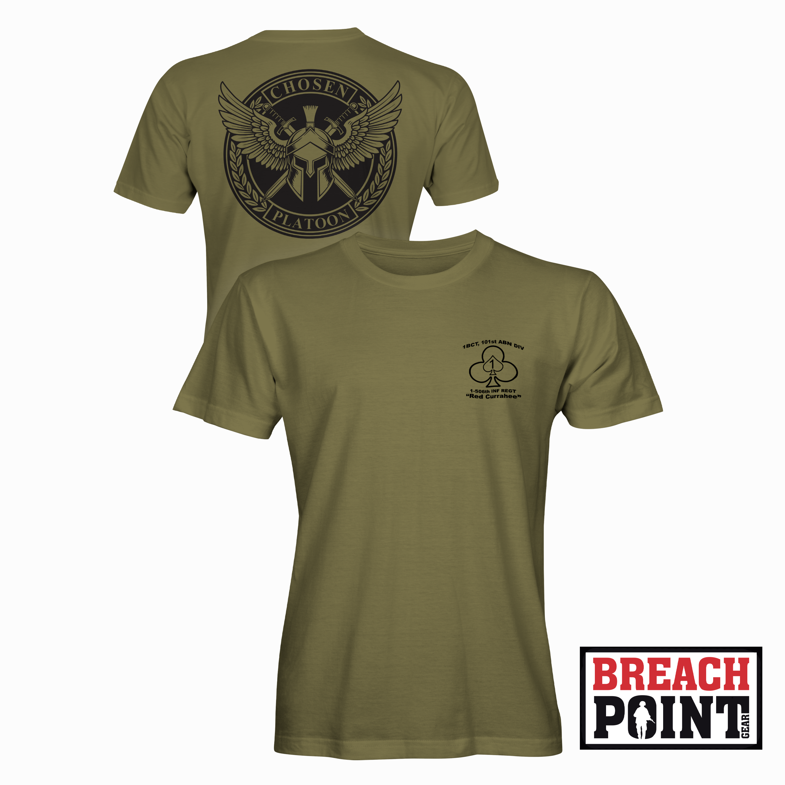 "CHOSEN" 2/B/1-506th Infantry Regiment - Military Tee (B113)