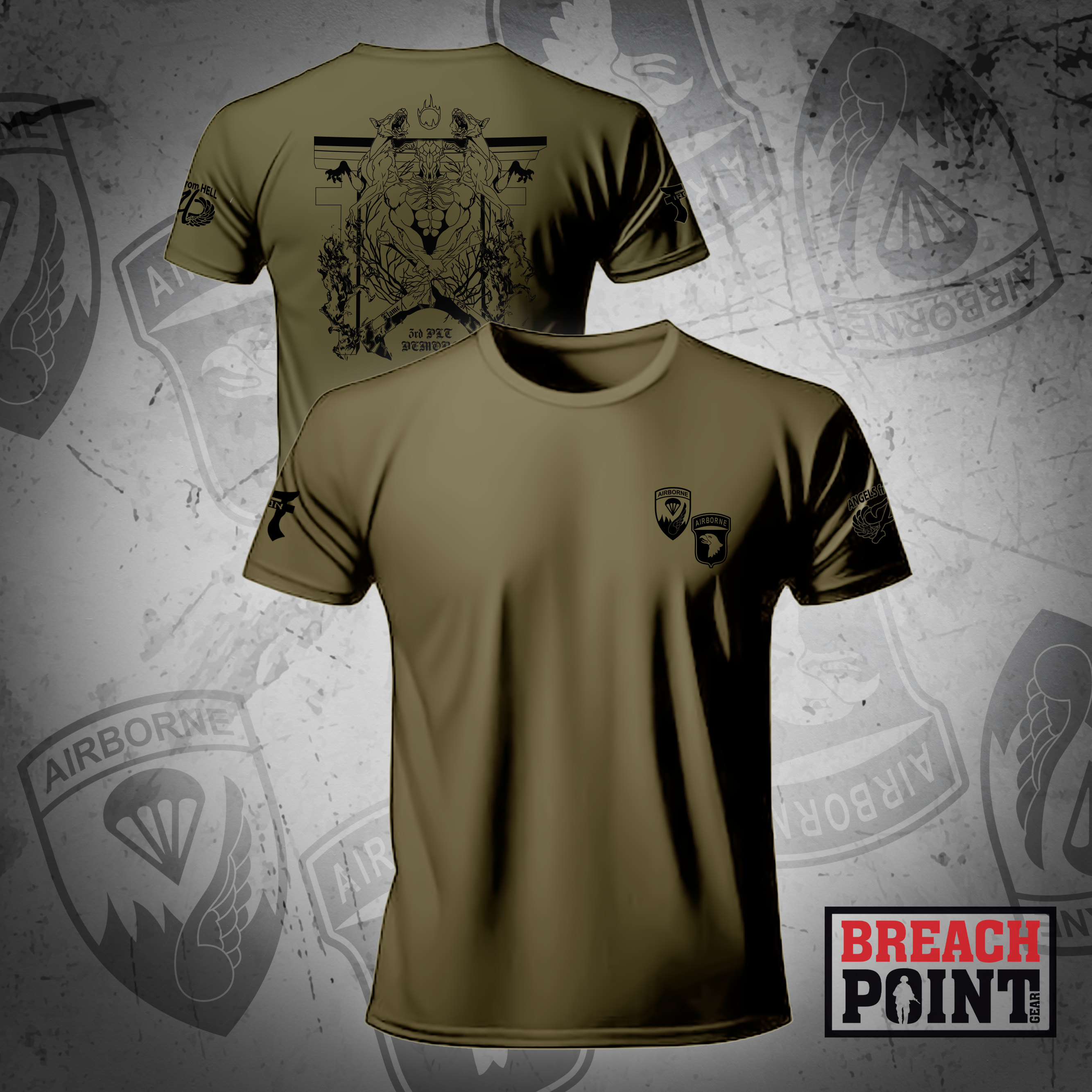 "DEMON" 3/A/3-187th Infantry Regiment - Military Tee