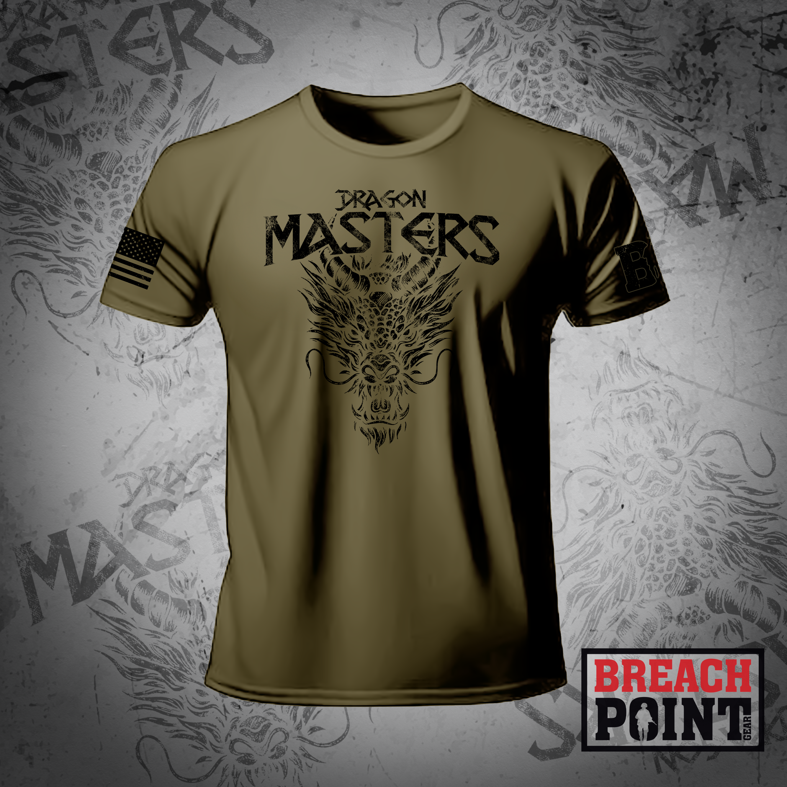 "DRAGON MASTERS" 63D Chemical Company - Military Tee (2)