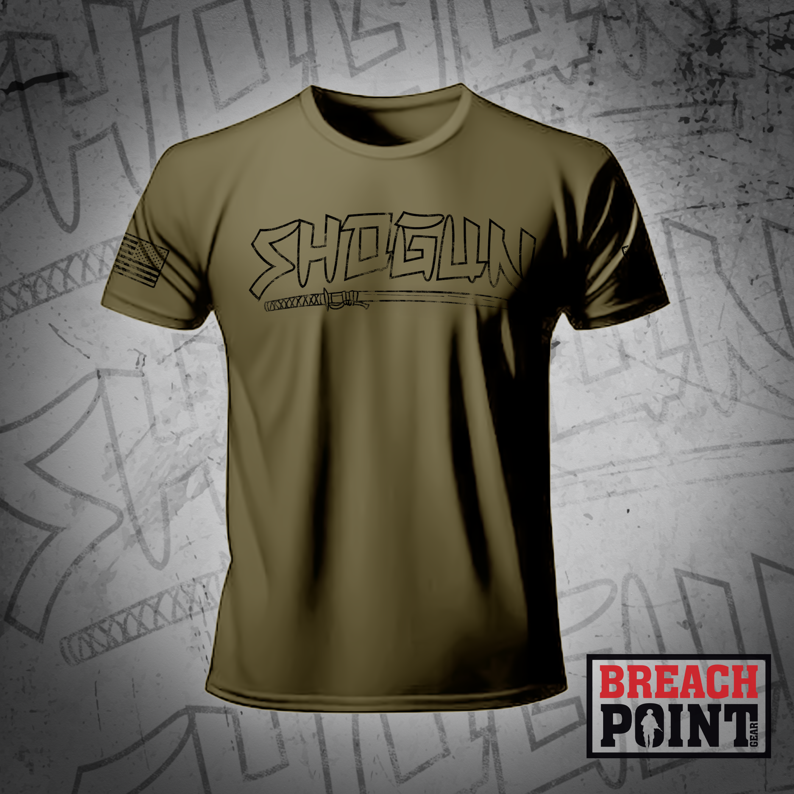 "SHOGUN" HHC/101st Division, Signal Battalion - Military Tee (2)