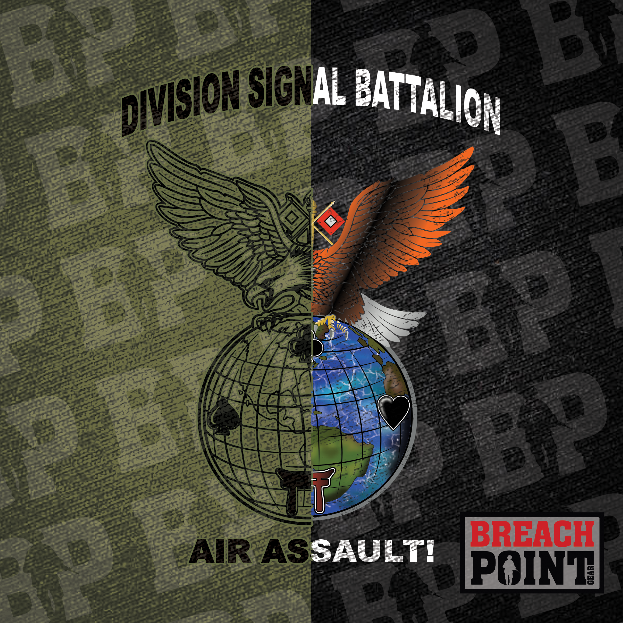 "SHOGUN" HHC/101st Division, Signal Battalion - T-Shirt (1)