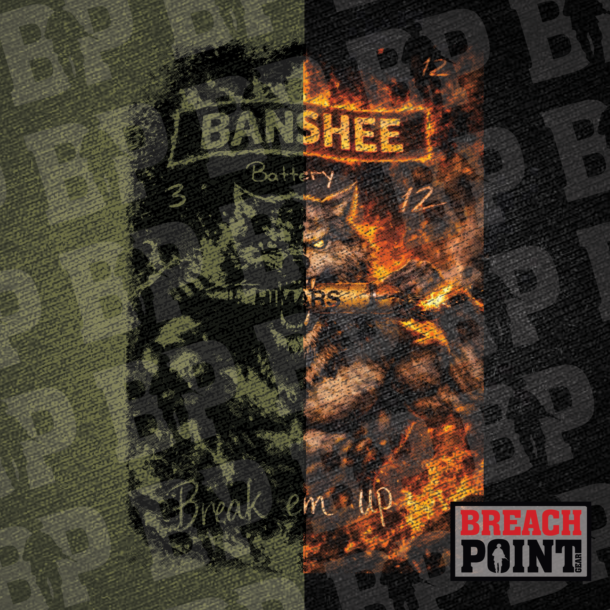 "BANSHEE" B/3-12th Field Artillery Regiment - Sweatshirt (B115)