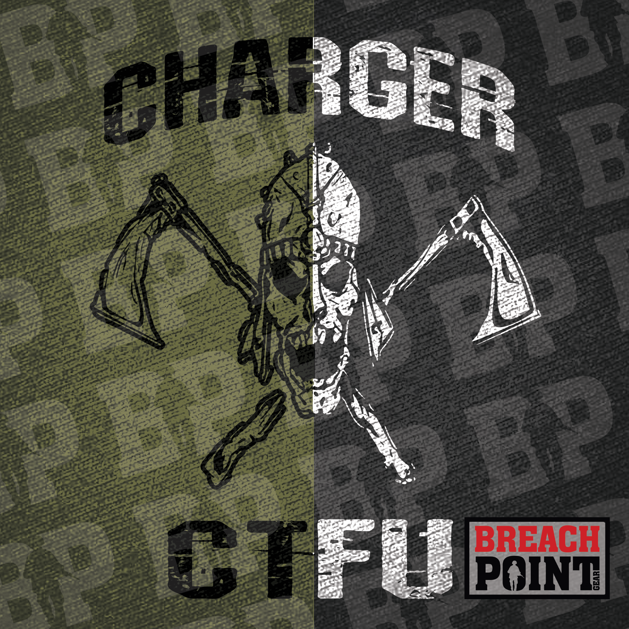 "CHARGER" C/2-502nd Infantry Regiment - Military Tee (B107)