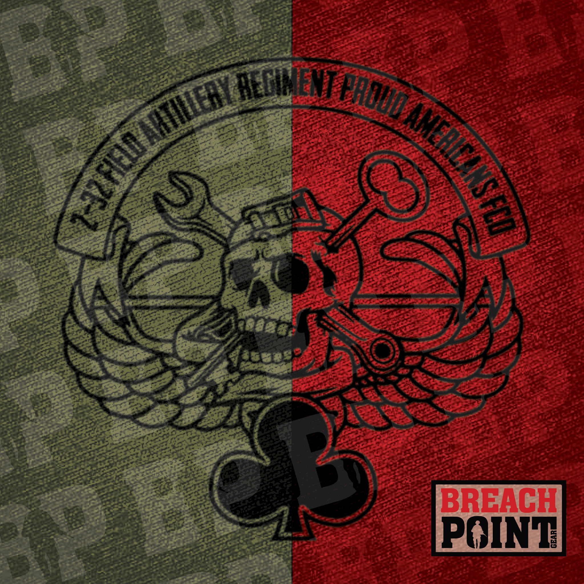 "FURY" FCO/2-32nd Field Artillery Regiment - T-Shirt (B104)