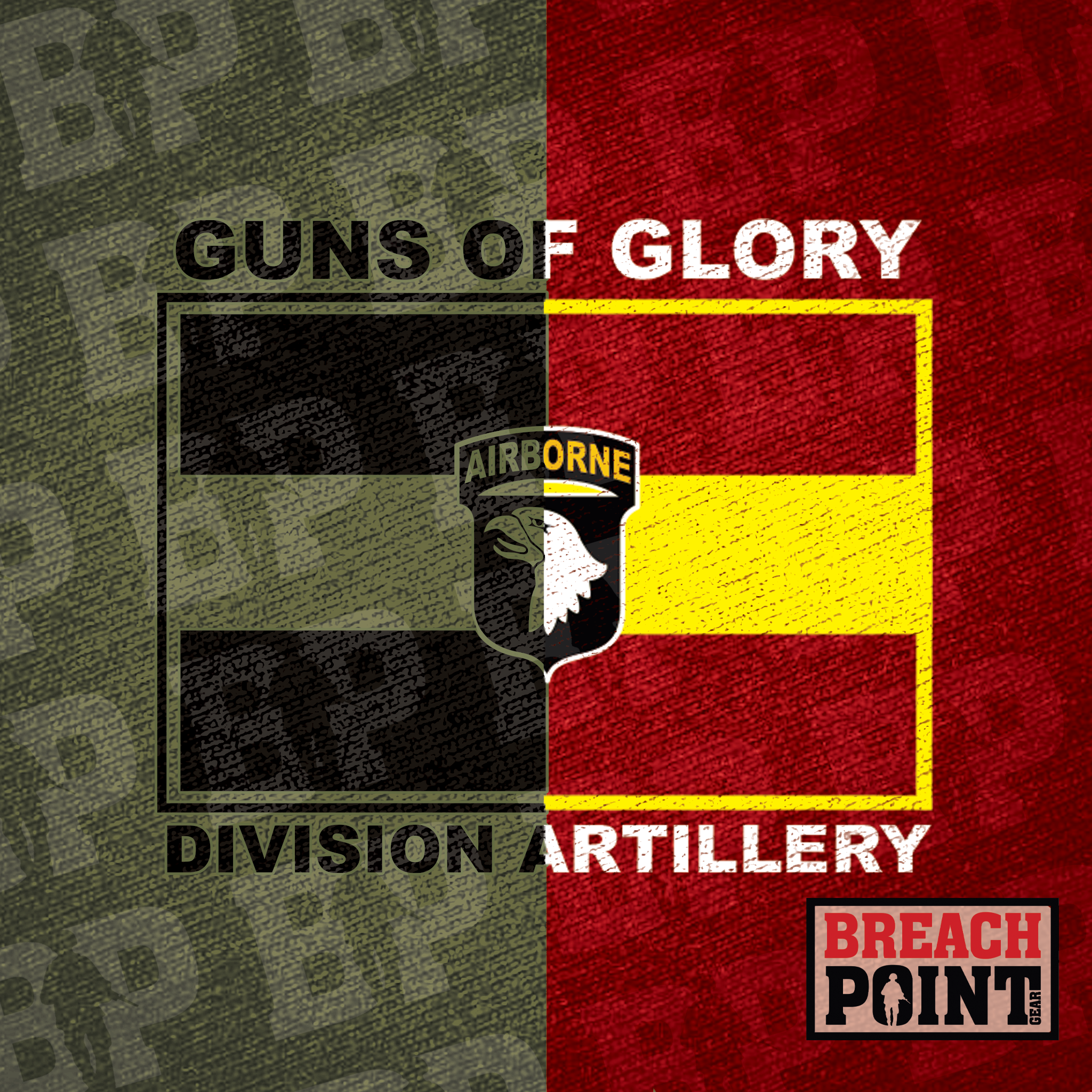 "GUNS OF GLORY" 101st Airborne Division Artillery - T-Shirt