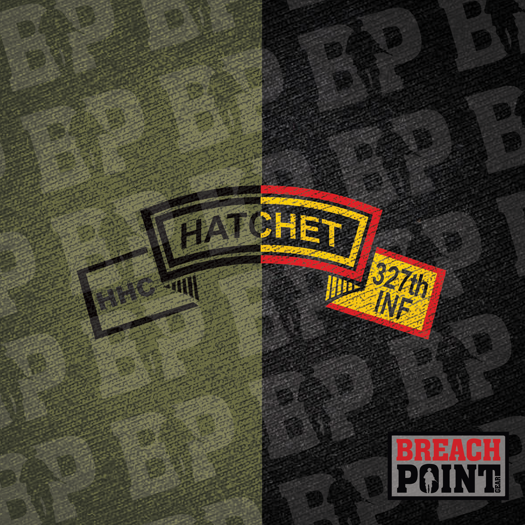 "HATCHET" HHC, 2-327th Infantry Regiment - Military Tee (1)