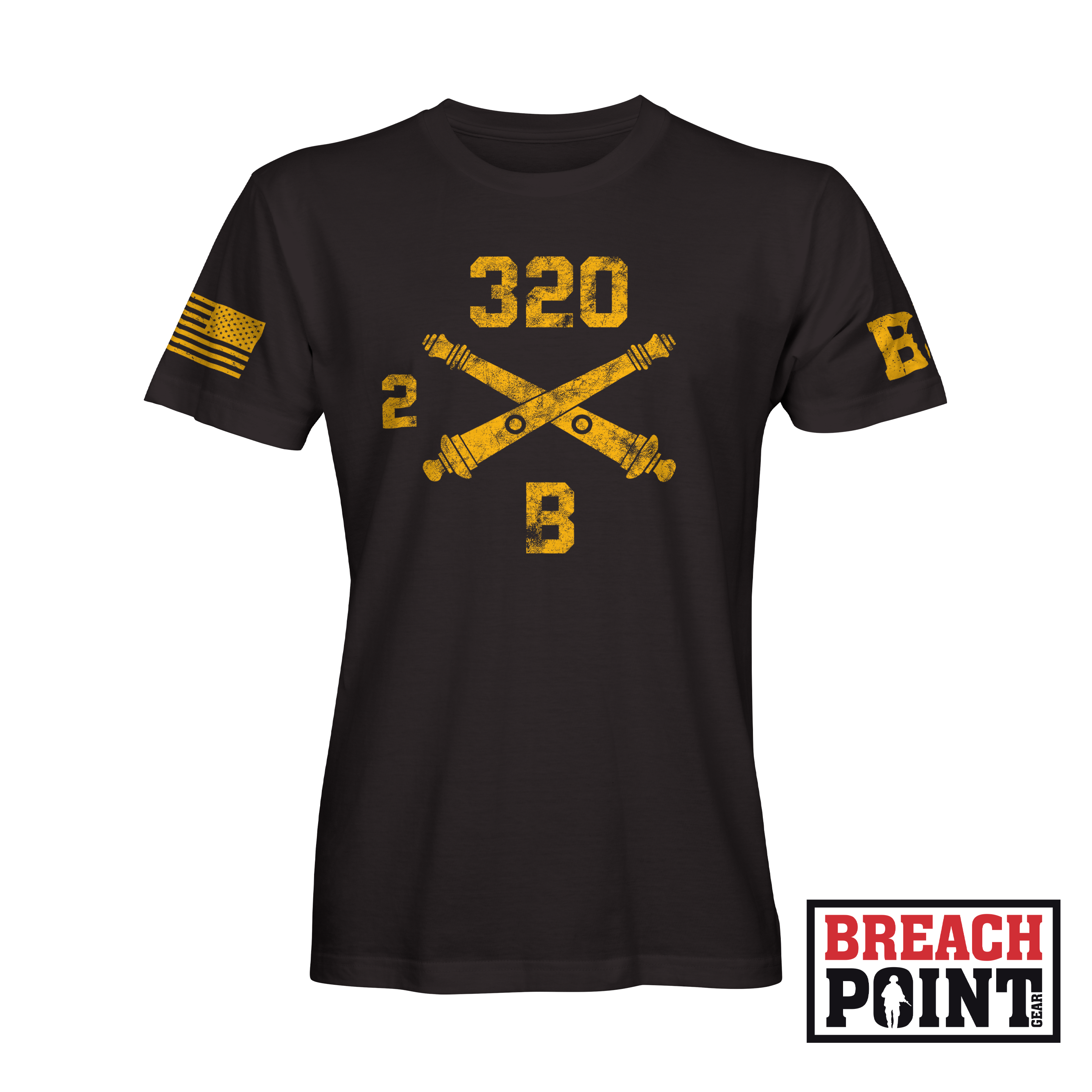 "BALLS OF THE EAGLE" 2-320th Field Artillery Regiment - T-Shirt (A34_BP-3)