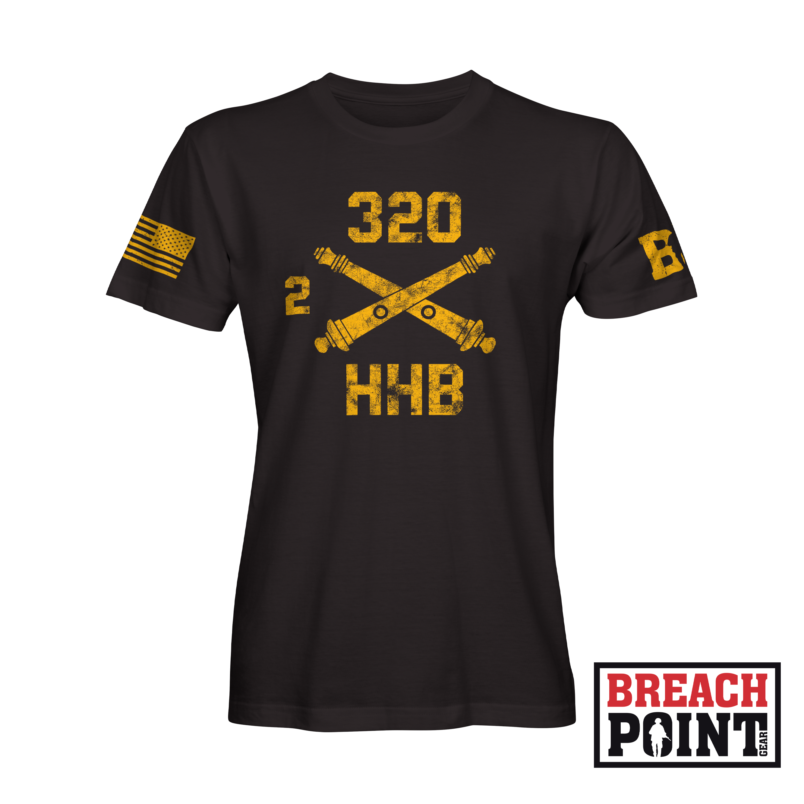 "BALLS OF THE EAGLE" 2-320th Field Artillery Regiment - T-Shirt (A34_BP-6)