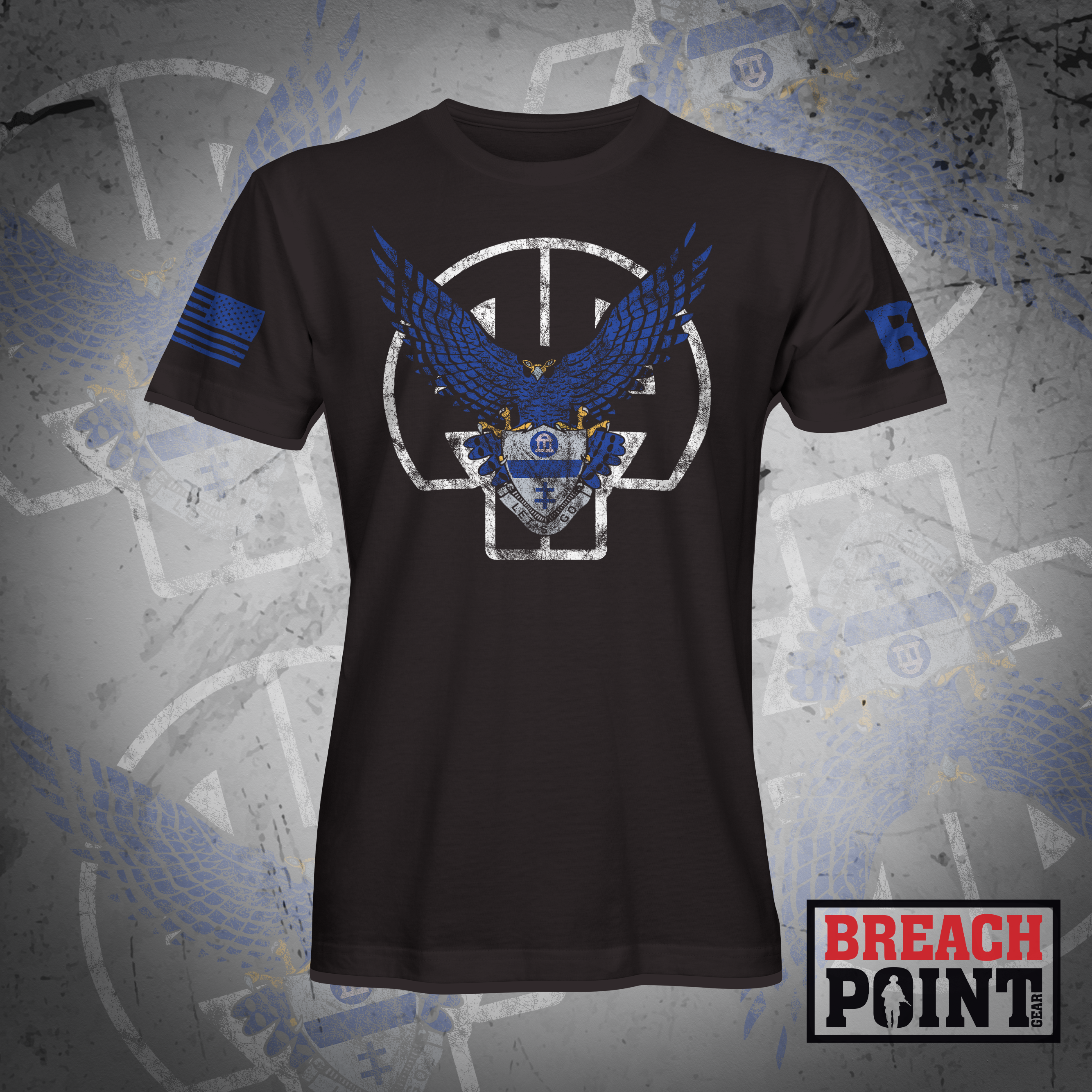 "BLUE FALCONS" 3-325th Parachute Infantry Regiment - T-Shirt (A31_BP-1)