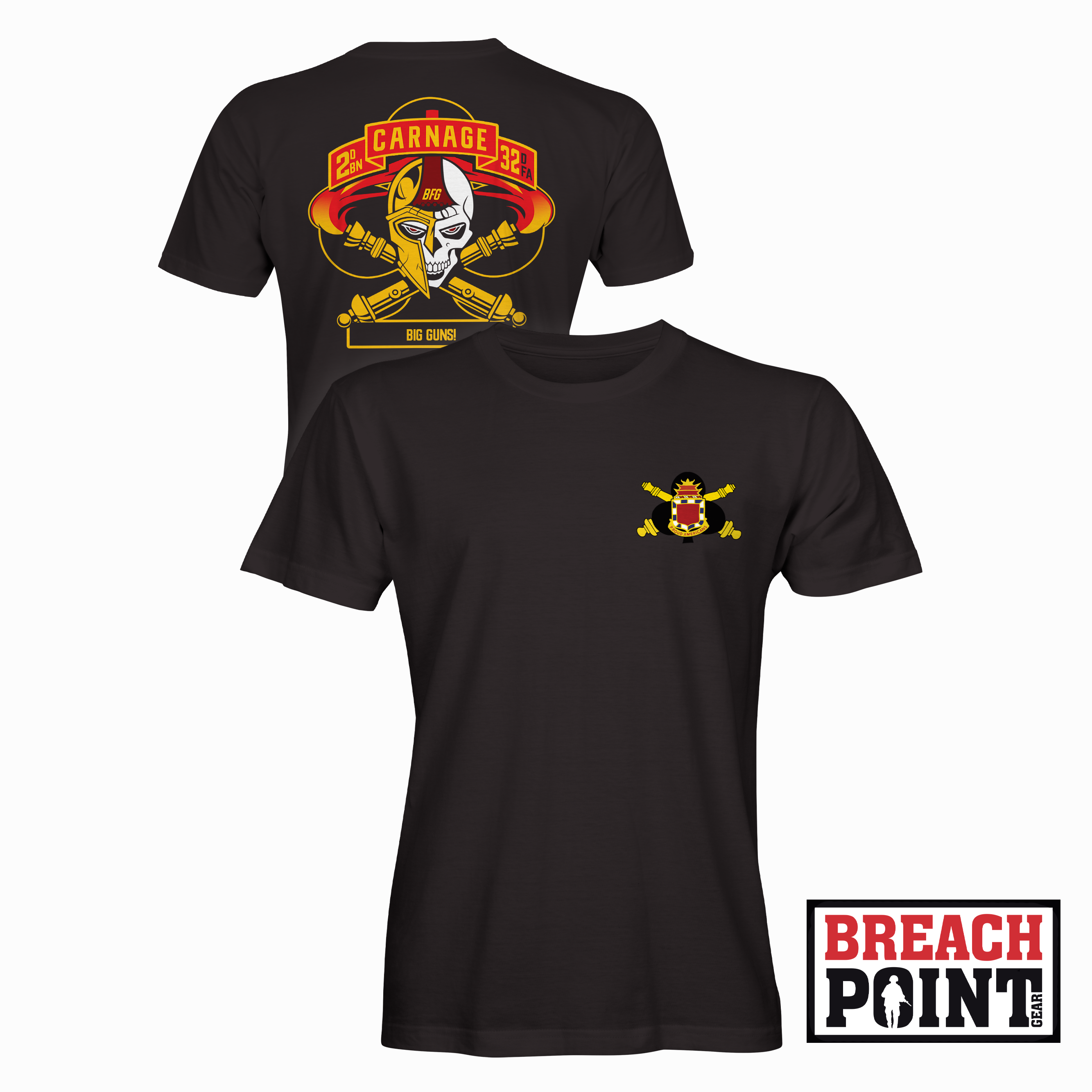 "CARNAGE" C/2-32 Field Artillery Regiment - T-Shirt (B94-1)
