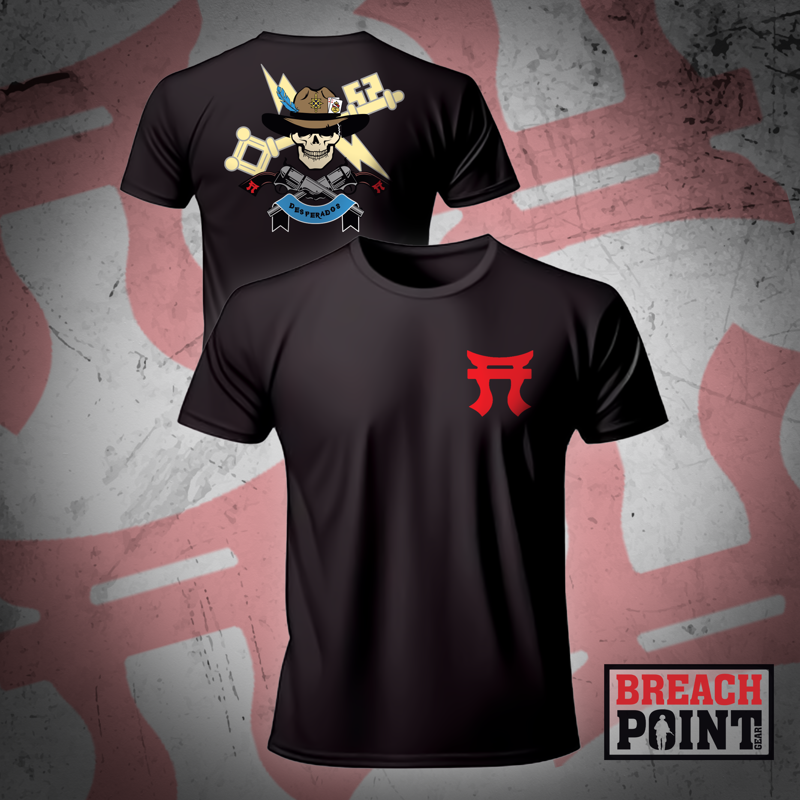"DESPERADOS" D/21st Brigade Engineer Battalion - T-Shirt