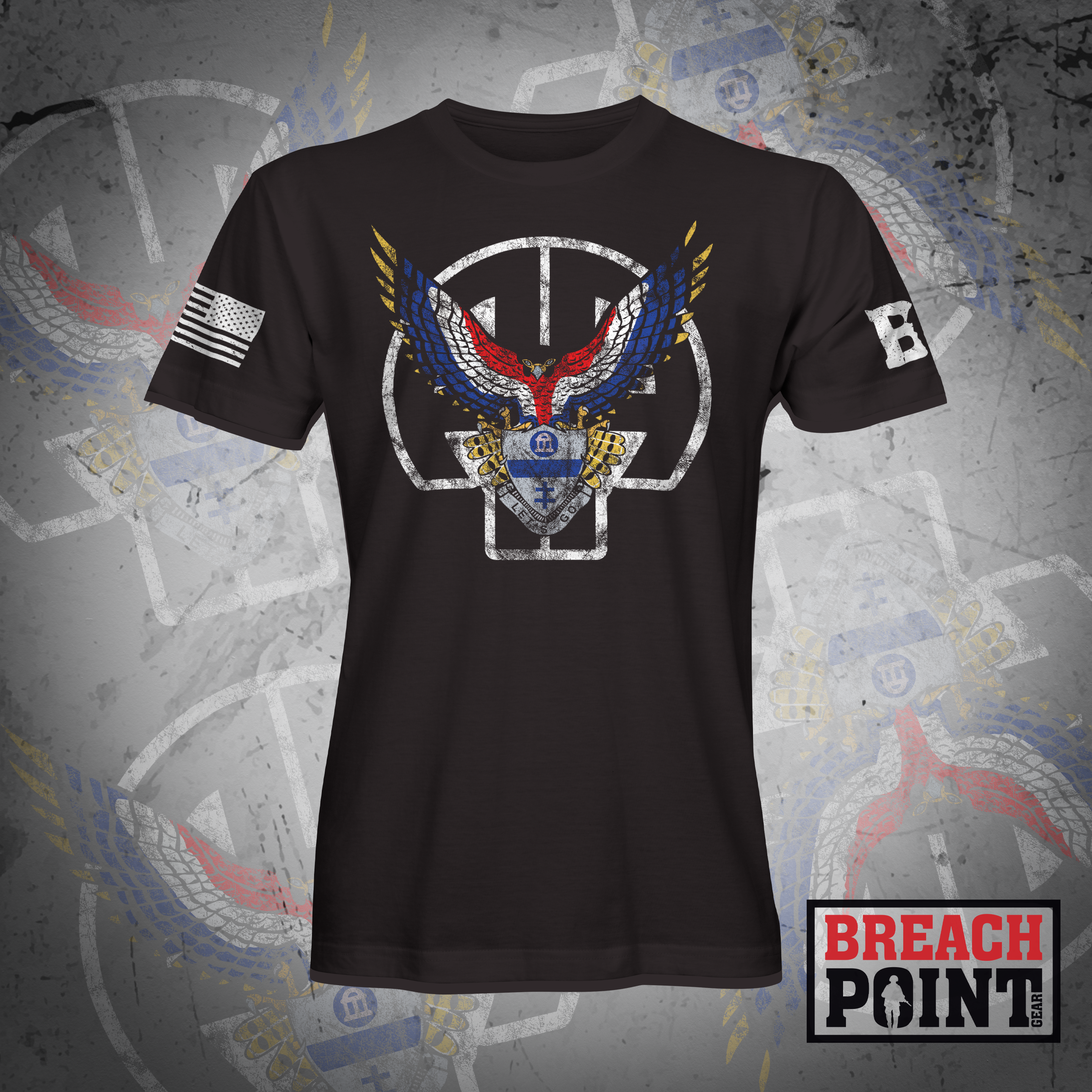 "FALCONS" HQs, 2BCT, 82nd Airborne Division - T-Shirt (A24_BP-1)